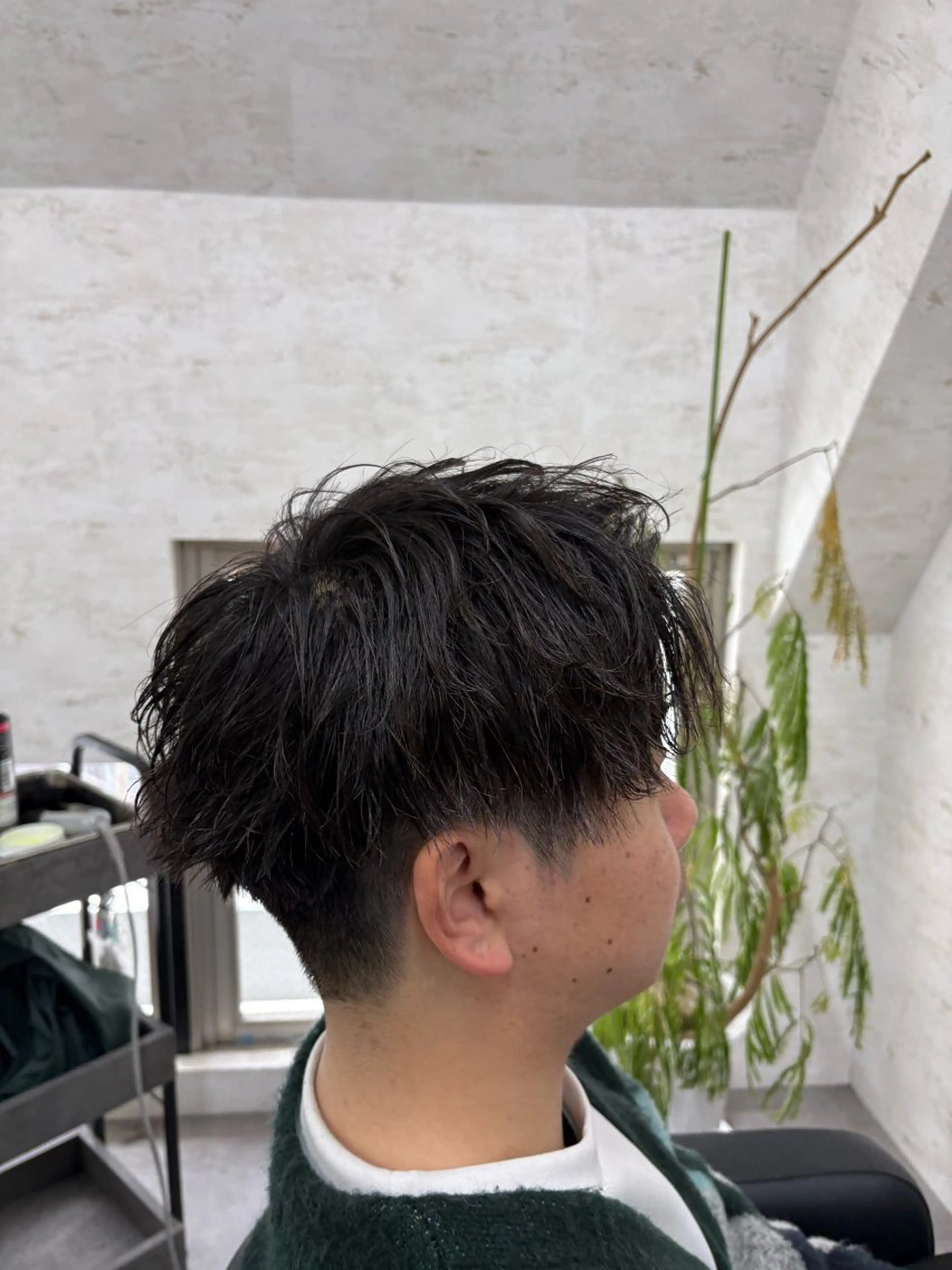 メンズ カット パーマ 遠藤 健登のヘアスタイル