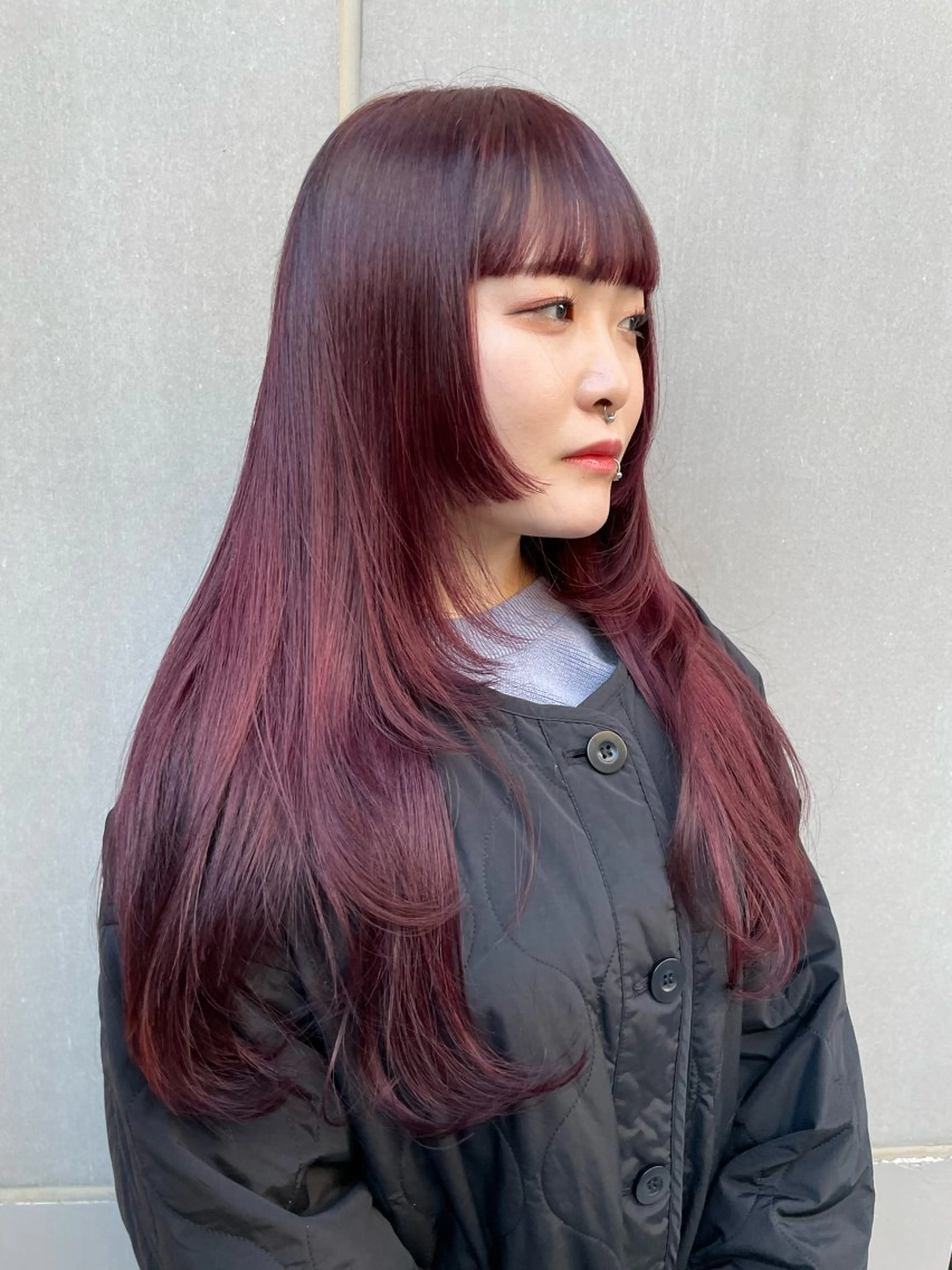 ロング カラー カット ヘアカラー トリートメント SALOWIN所属・ブリーチ🧹 ボブ✨レイヤーのヘアスタイル