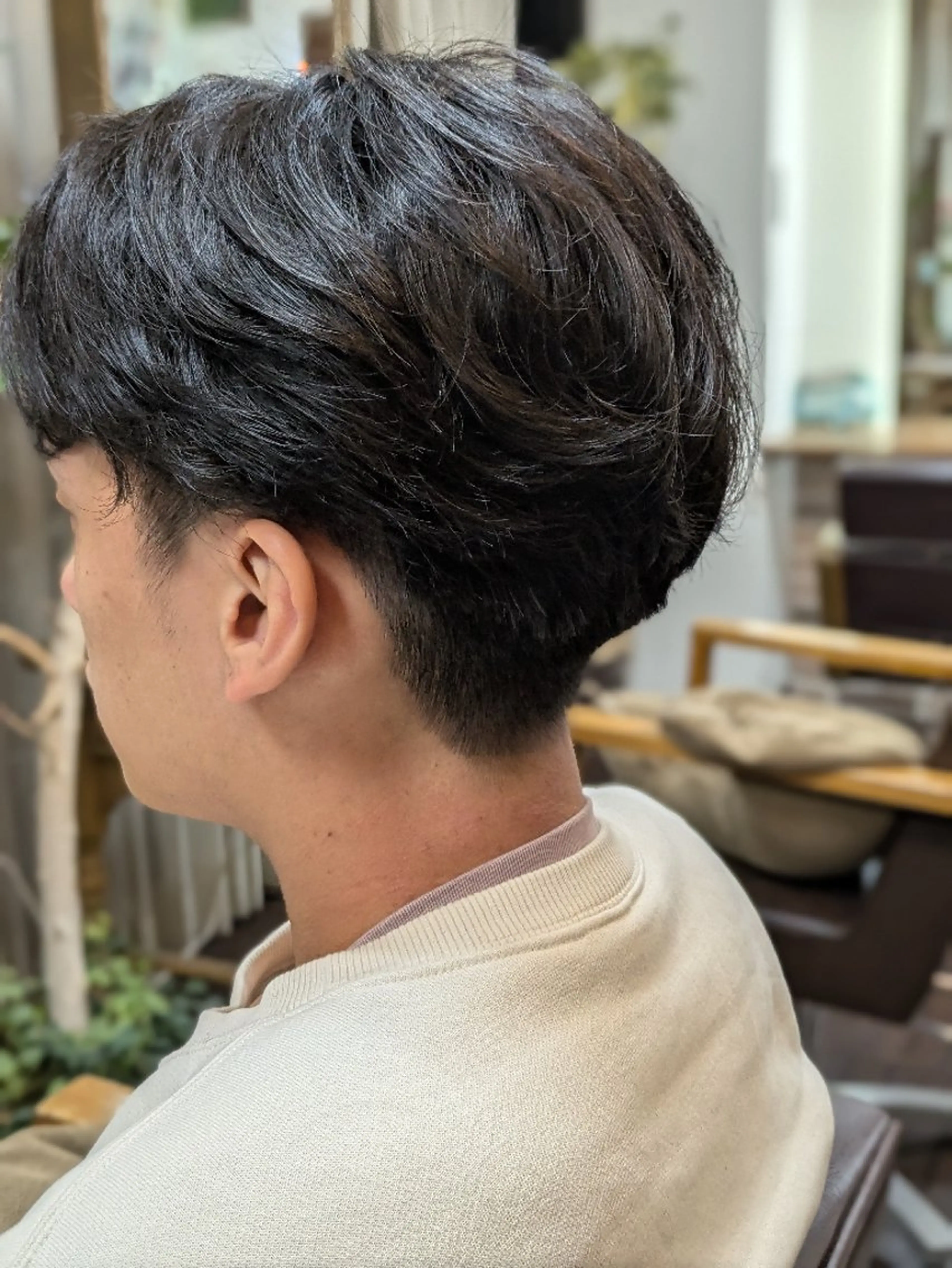 メンズ パーマ ショート フェザーパーマ メンズパーマ VIS-a-Vis 本蓮沼店所属・タカマツ アユムのヘアスタイル