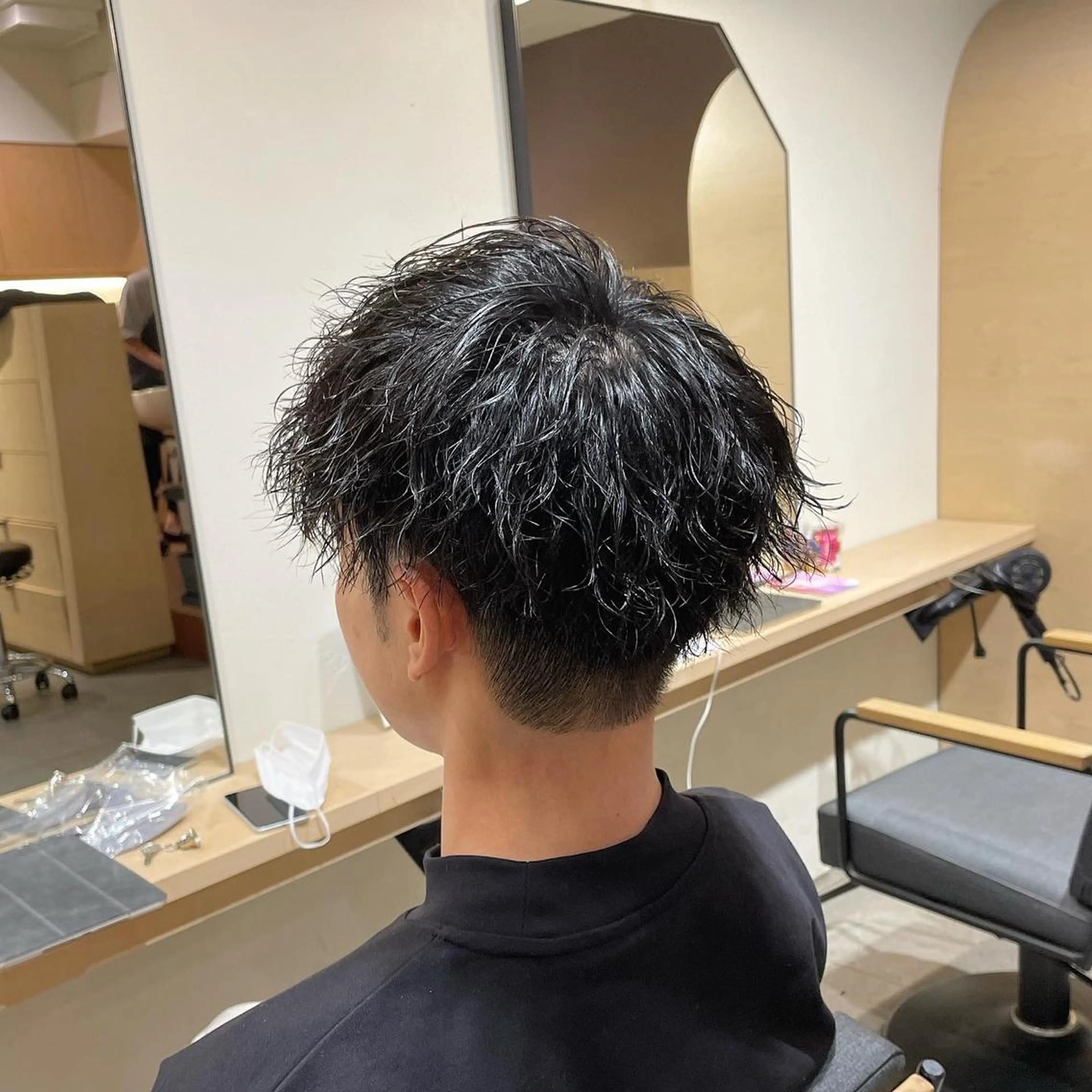 パーマ メンズ カット パーマ トリートメント Le'a所属・渋谷/フェード/ 國分 翔のヘアスタイル