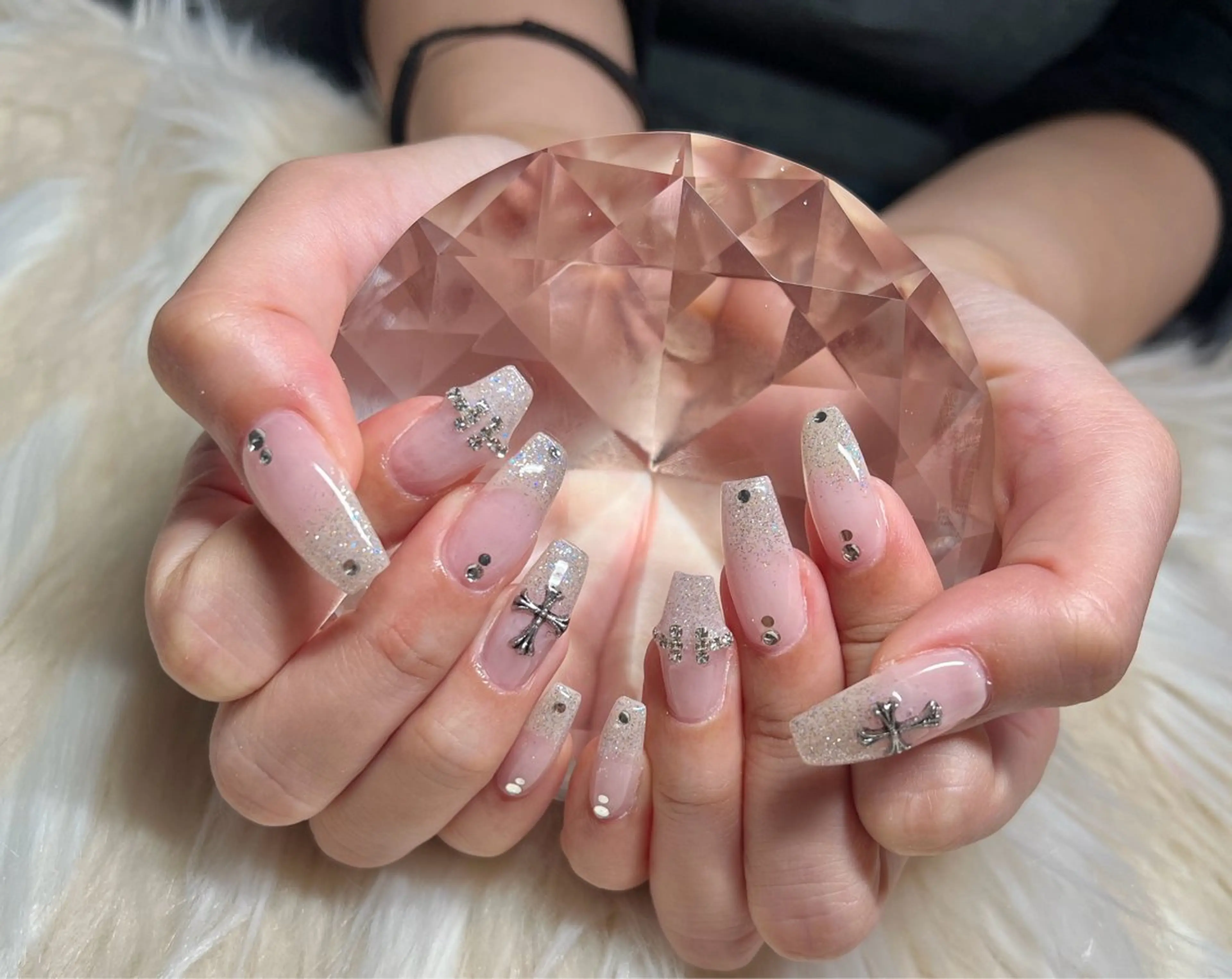 ネイル 長さ出し フレンチネイル ジェルネイル グラデーション 韓国ネイル ハンドネイル Nail&eye Belire 新宿のネイルデザイン