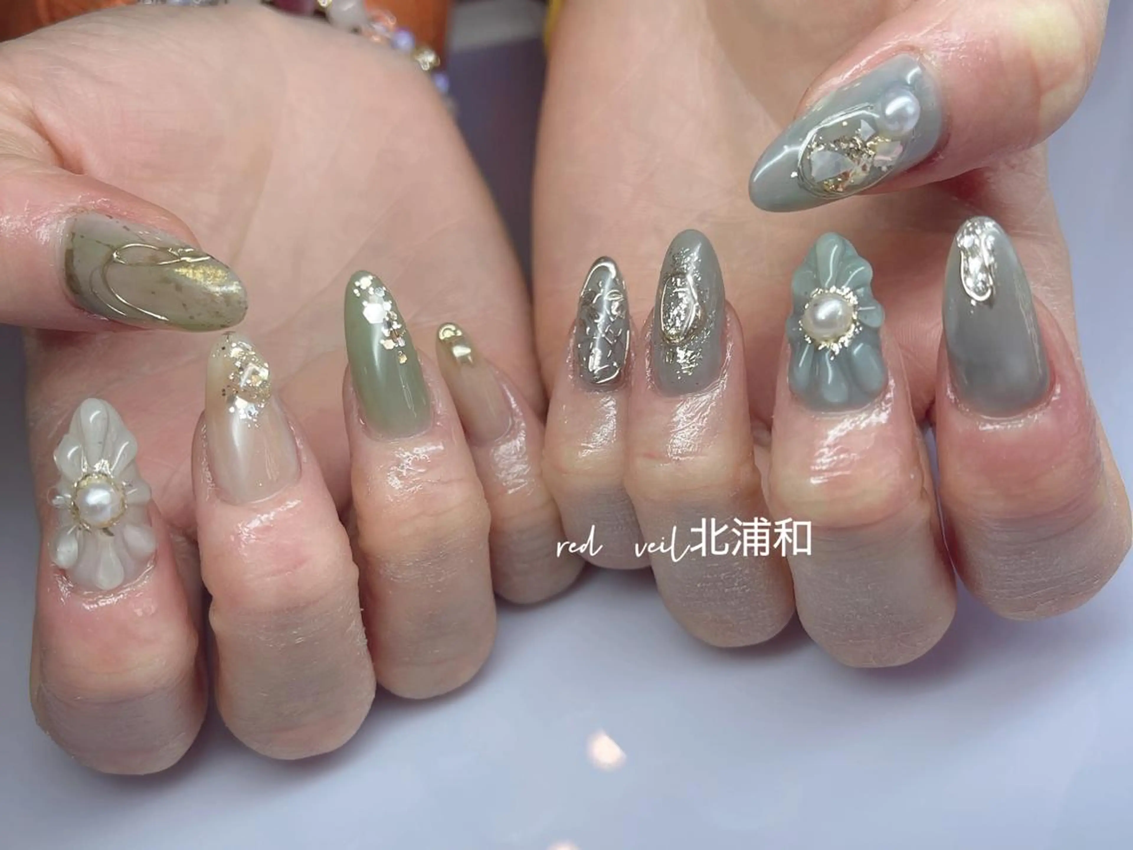 ロング ネイル ハンドネイル 長さ出し専門 nynaのネイルデザイン