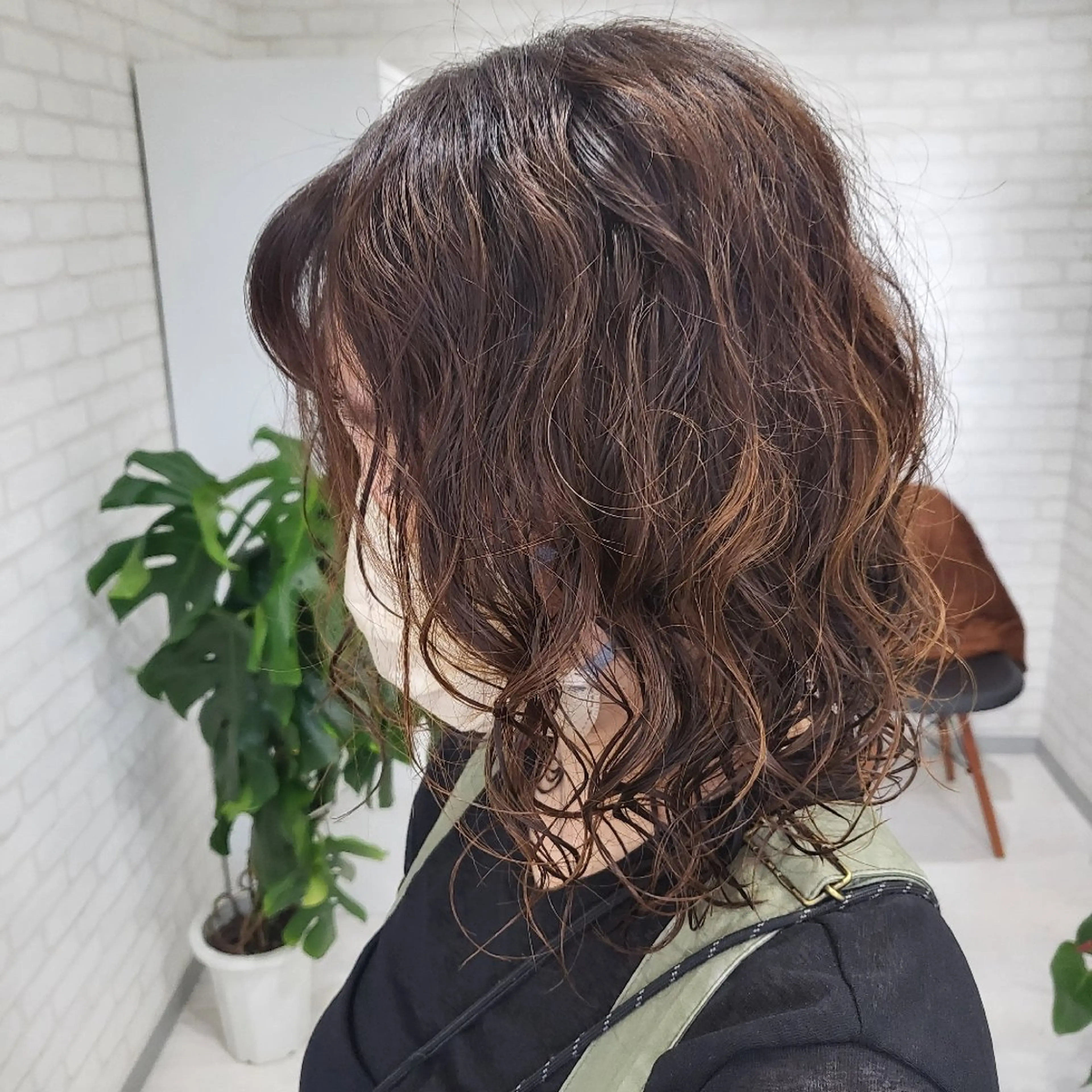 パーマ セミロング セミロングパーマ ヘアーサロンサニー所属・ヘアーサロン サニーのヘアスタイル