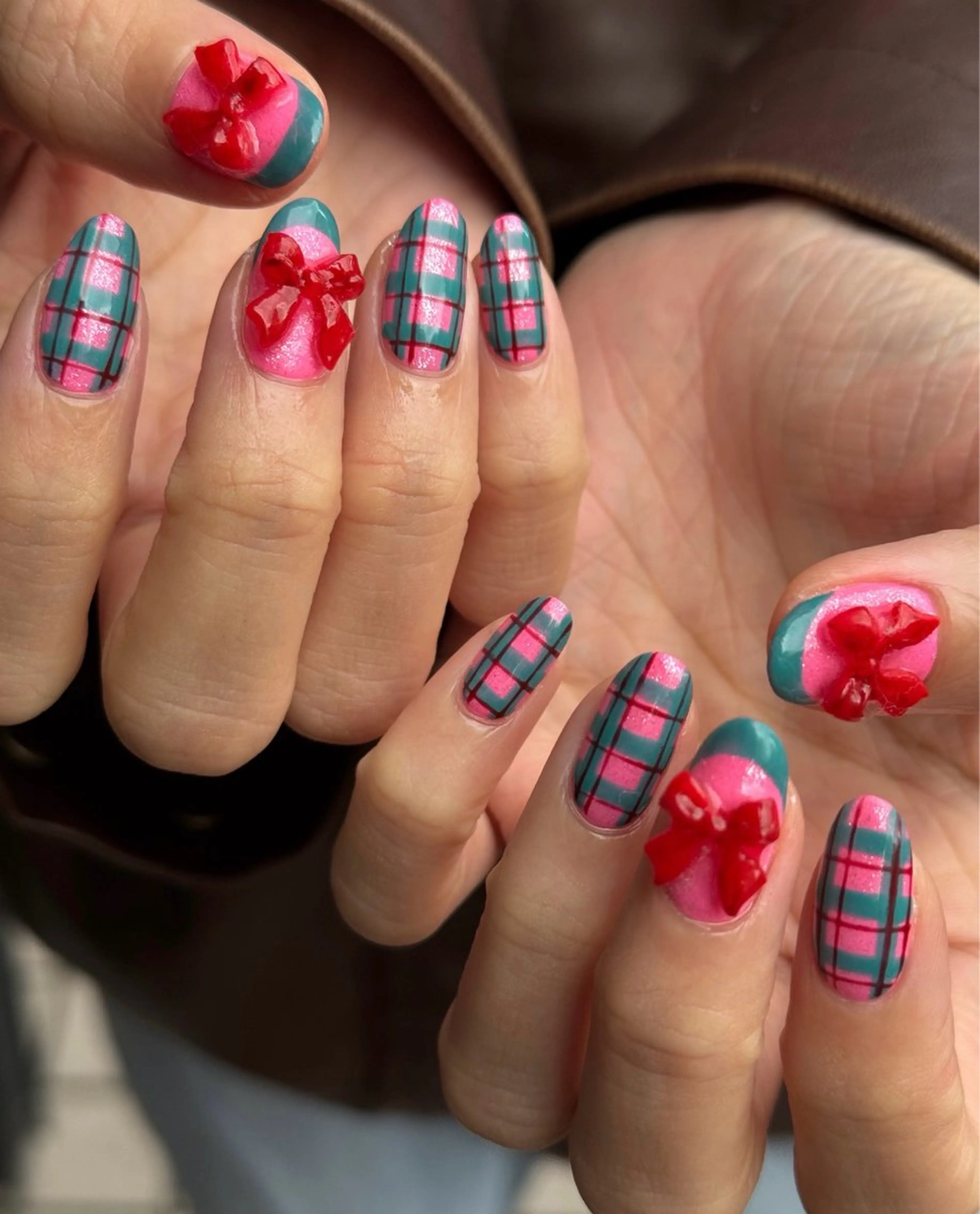 ネイル リボン ハンドネイル Blé nailのネイルデザイン