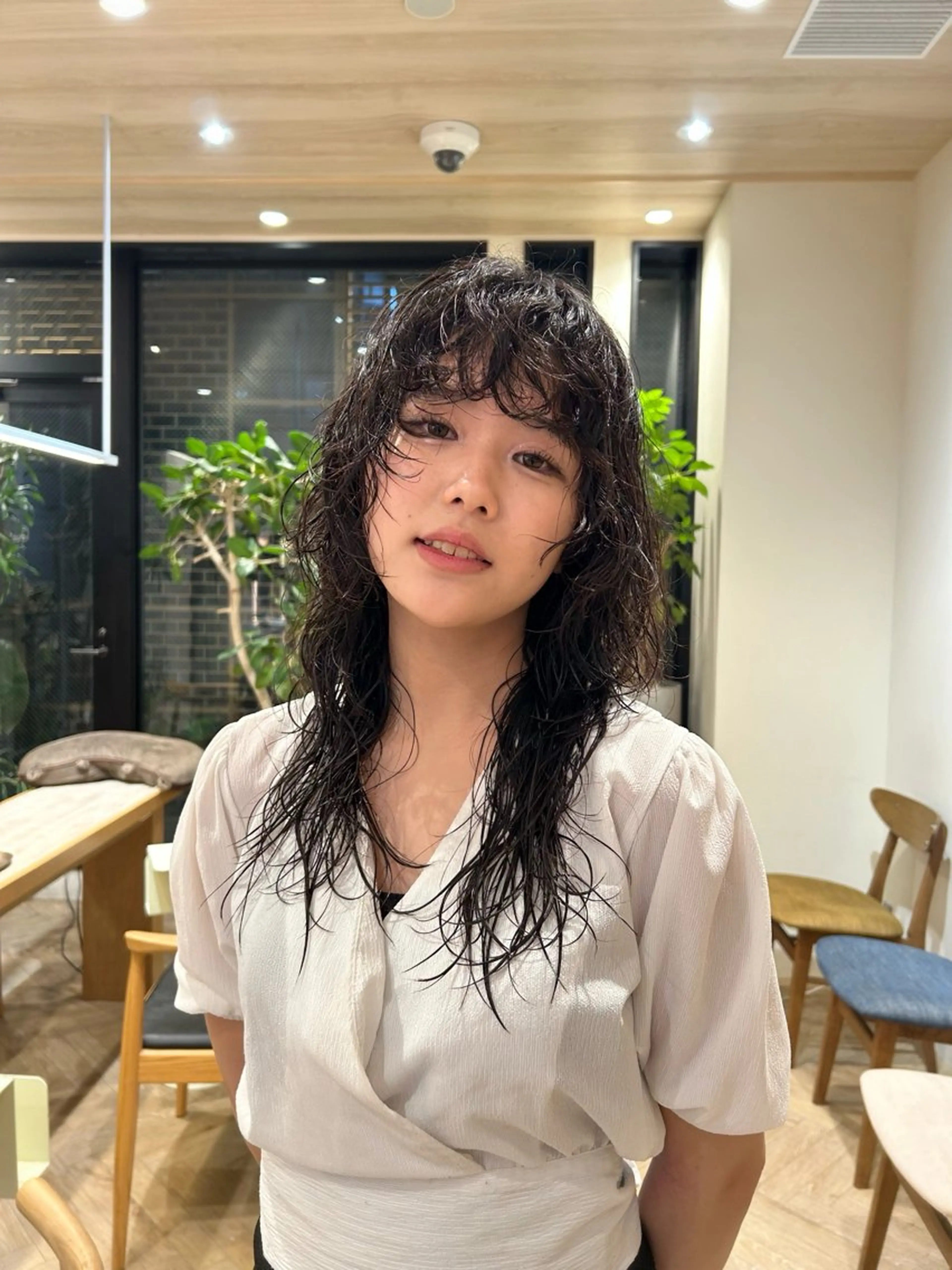 ロング パーマ レイヤーカット tricca  ginza所属・ボブ・レイヤー ・パーマ【iri】のヘアスタイル