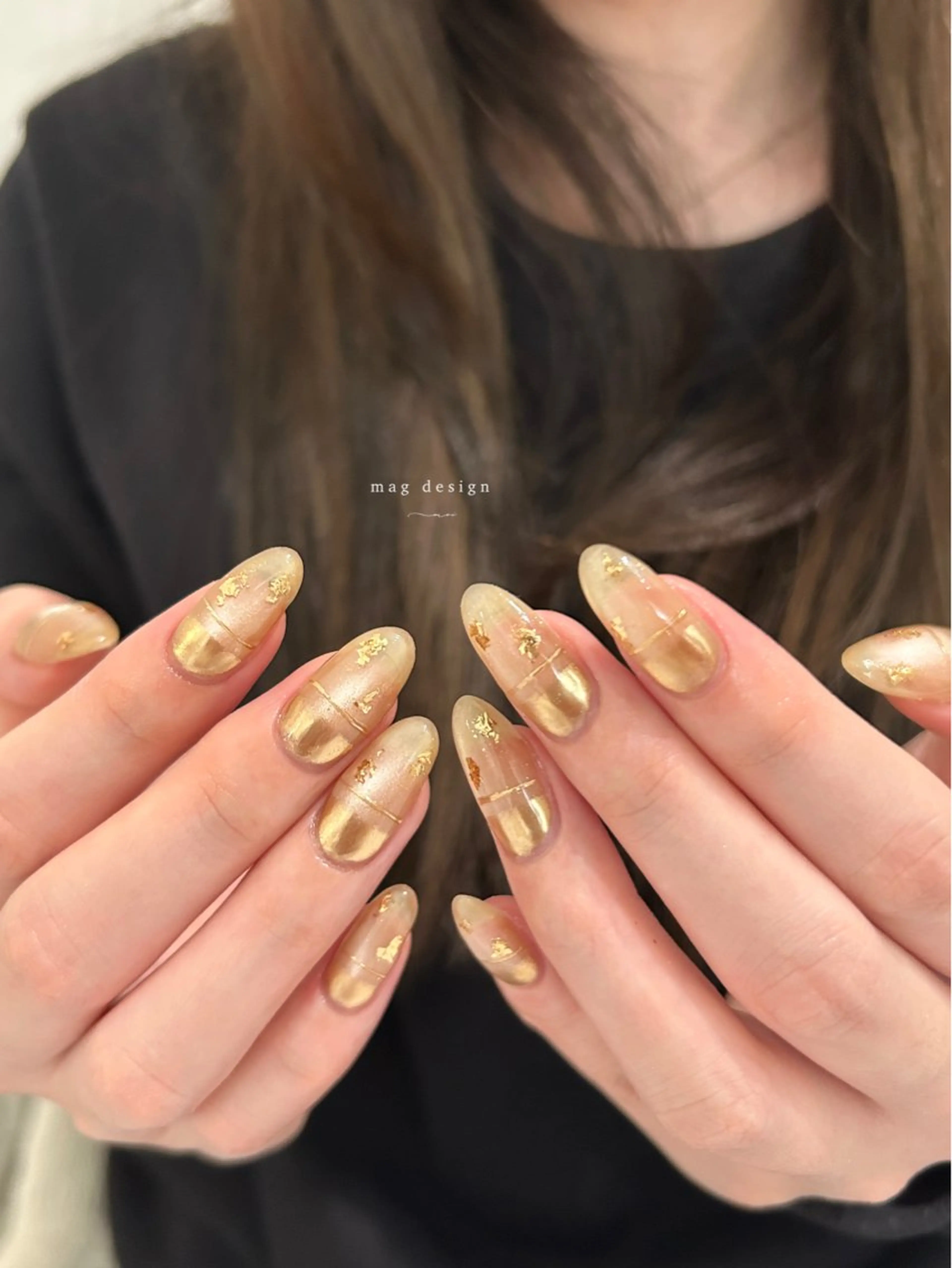 ネイル マグネットネイル nail salon moiのネイルデザイン