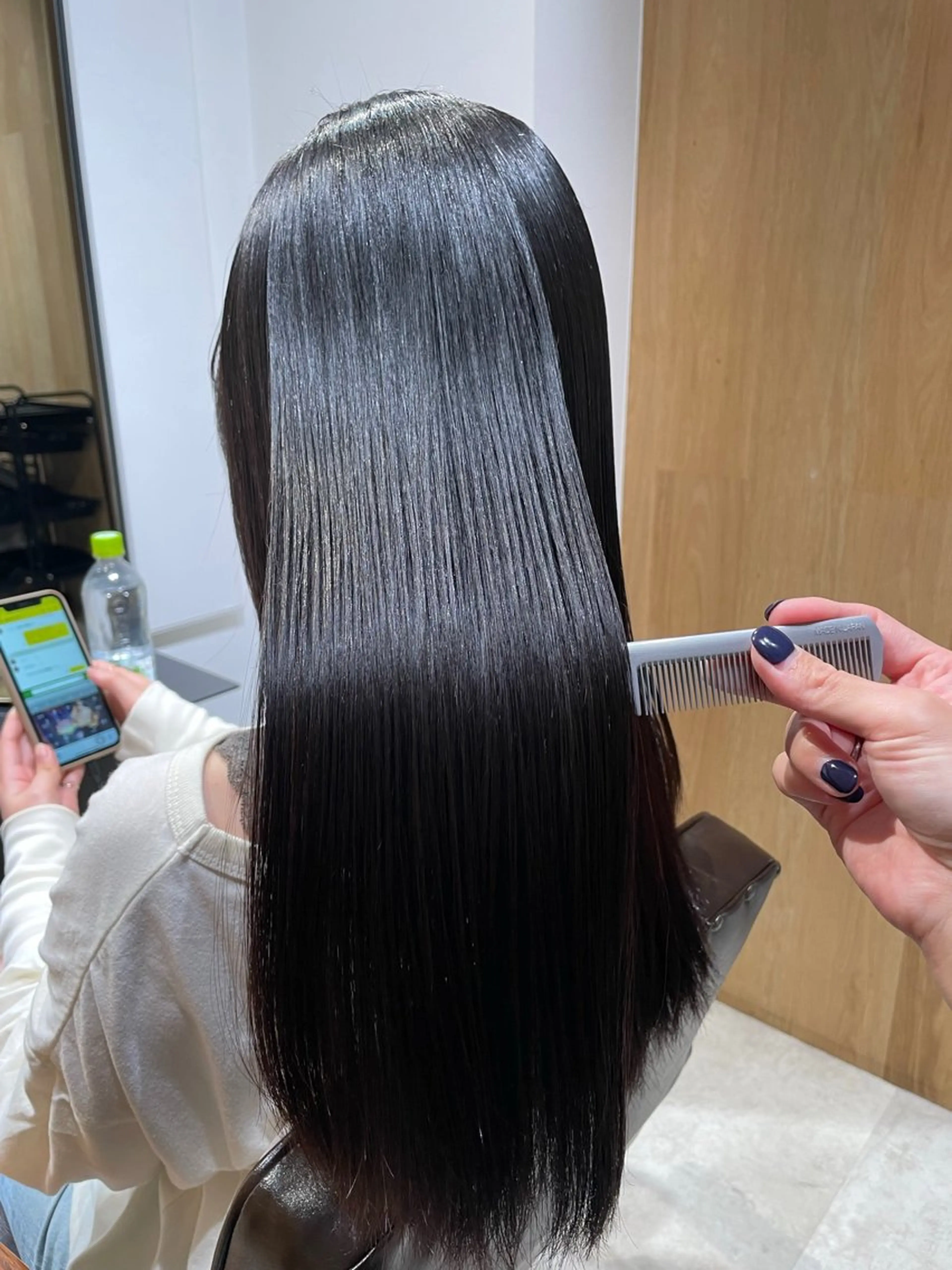 ロング カット 縮毛矯正 🩵縮毛矯正  髪質 改善 ツヤ髪🩵のヘアスタイル