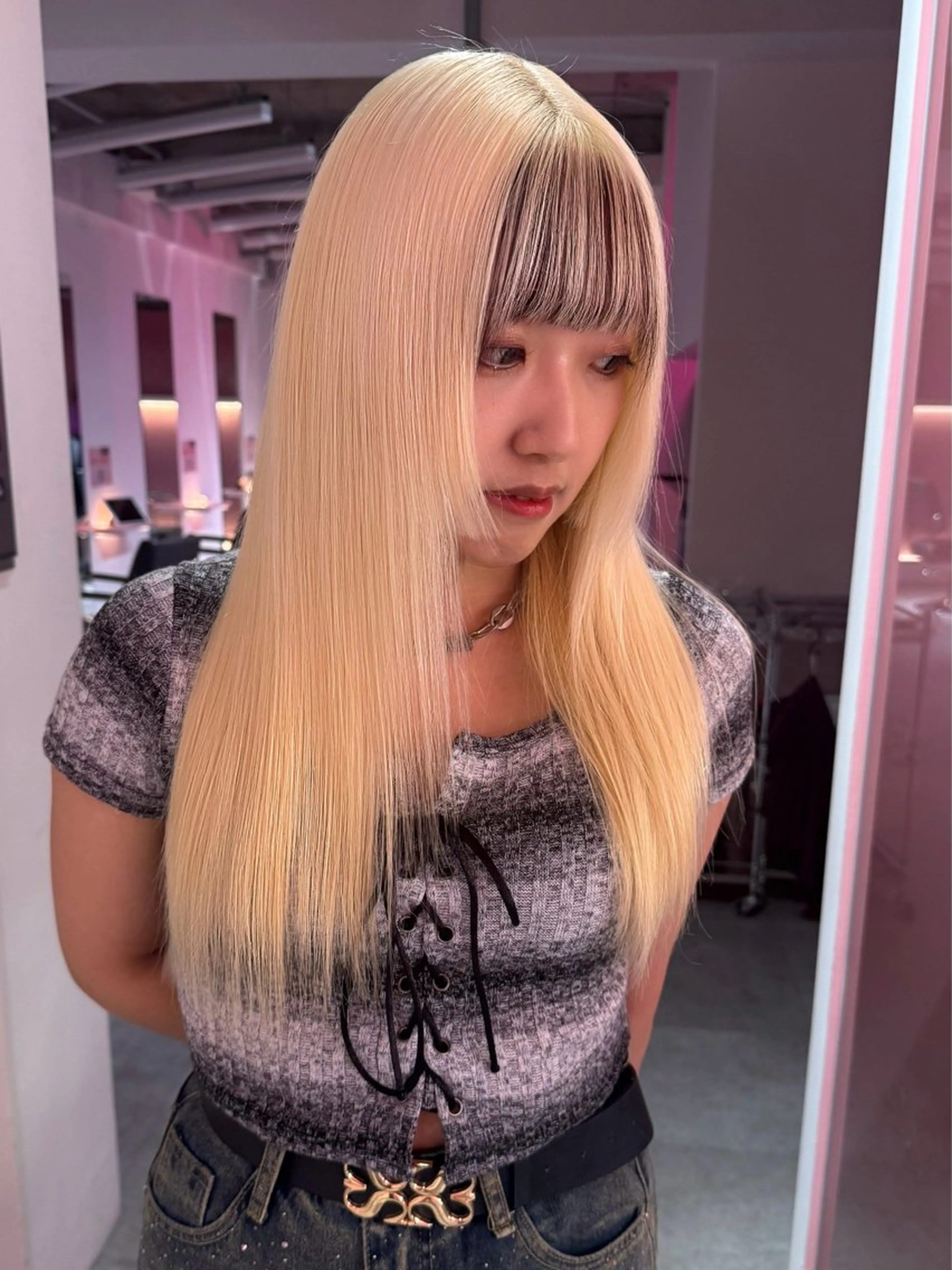 ロング ヘアカラー トリートメント ブリーチカラー 特化/MAHIROのヘアスタイル