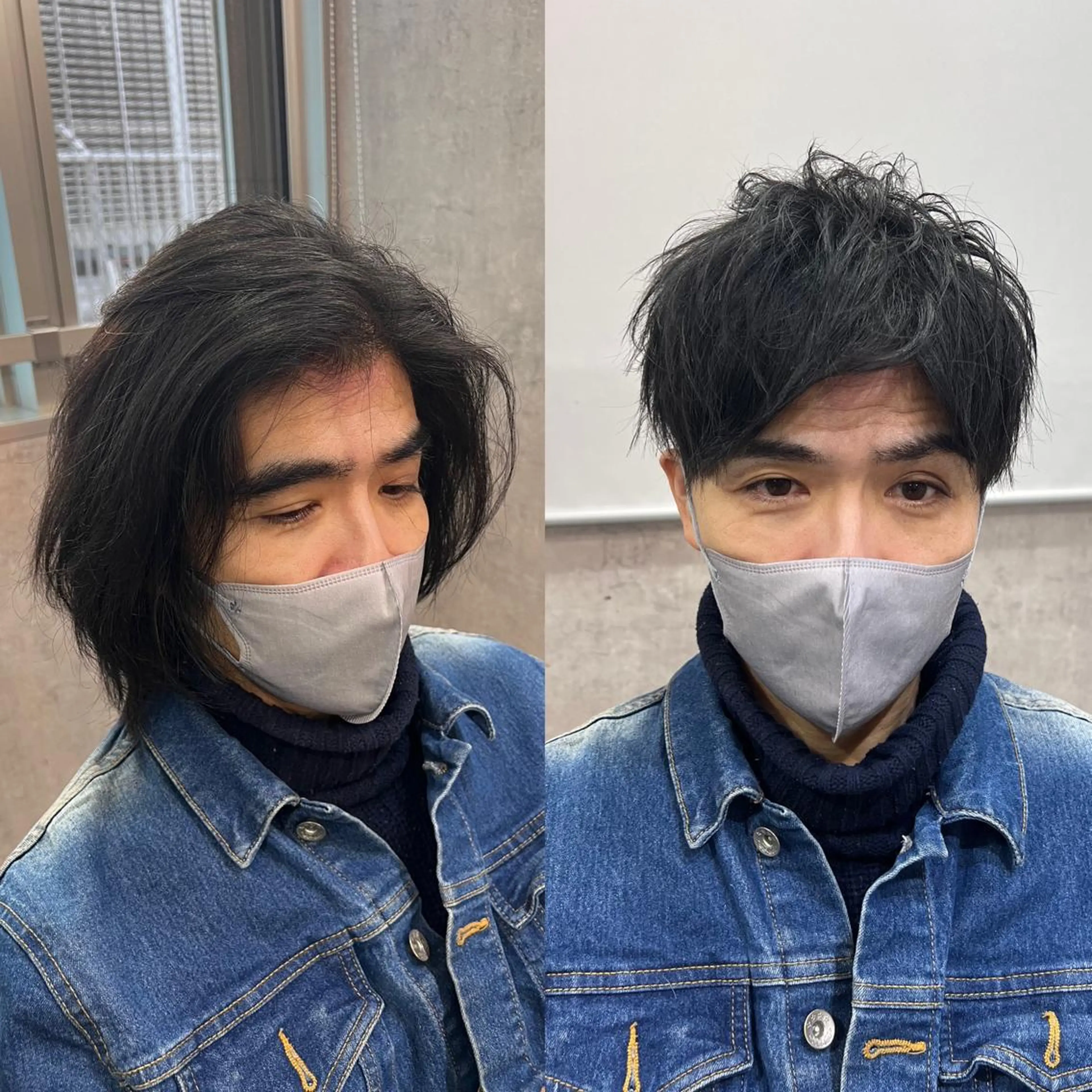 メンズ R/🤎 パーマ&ブリーチ🔥のヘアスタイル