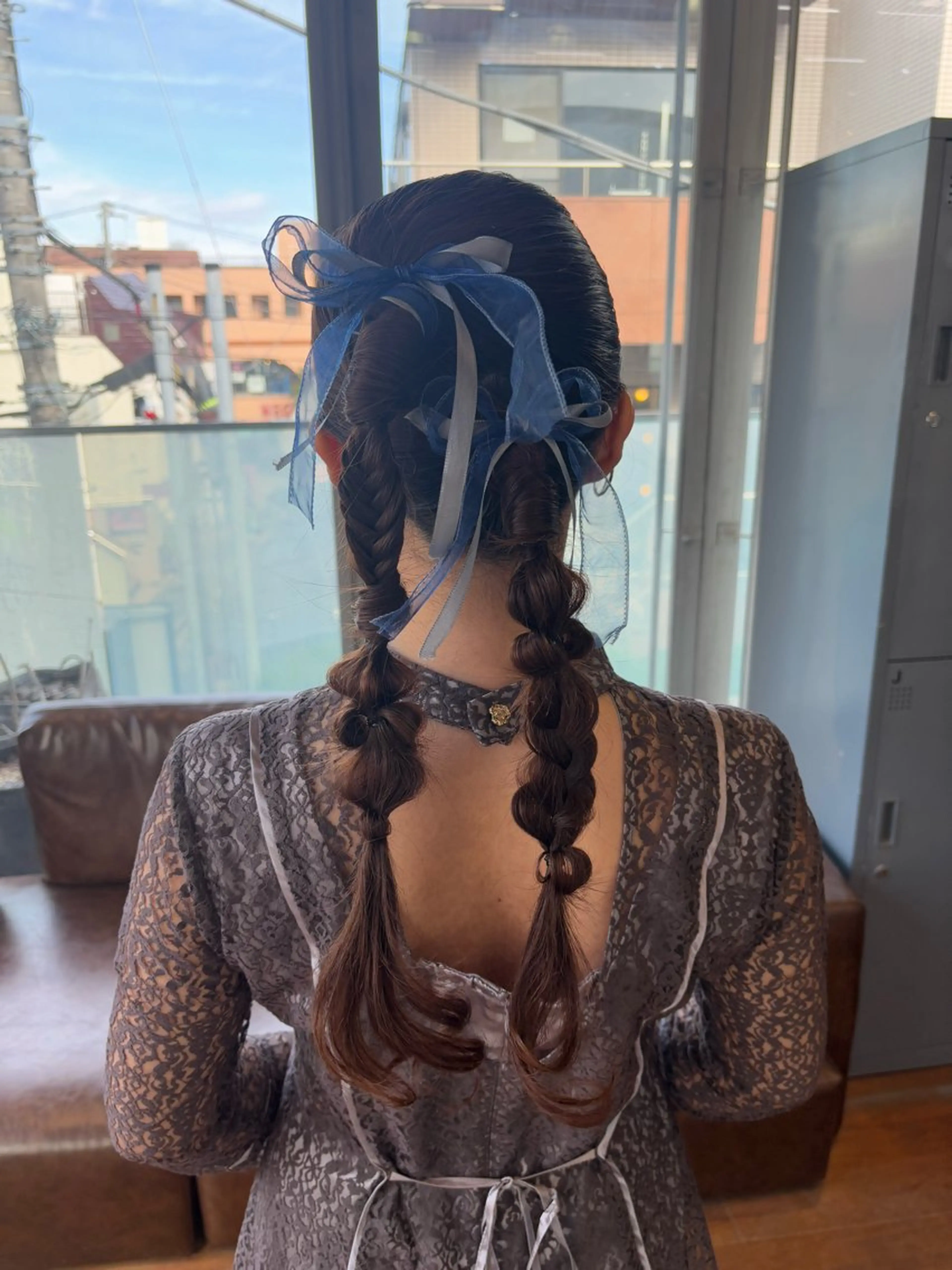 ロング カラー パーマ ヘアアレンジ 結婚式・ブライダル ヘアセット 押切 響　のヘアスタイル
