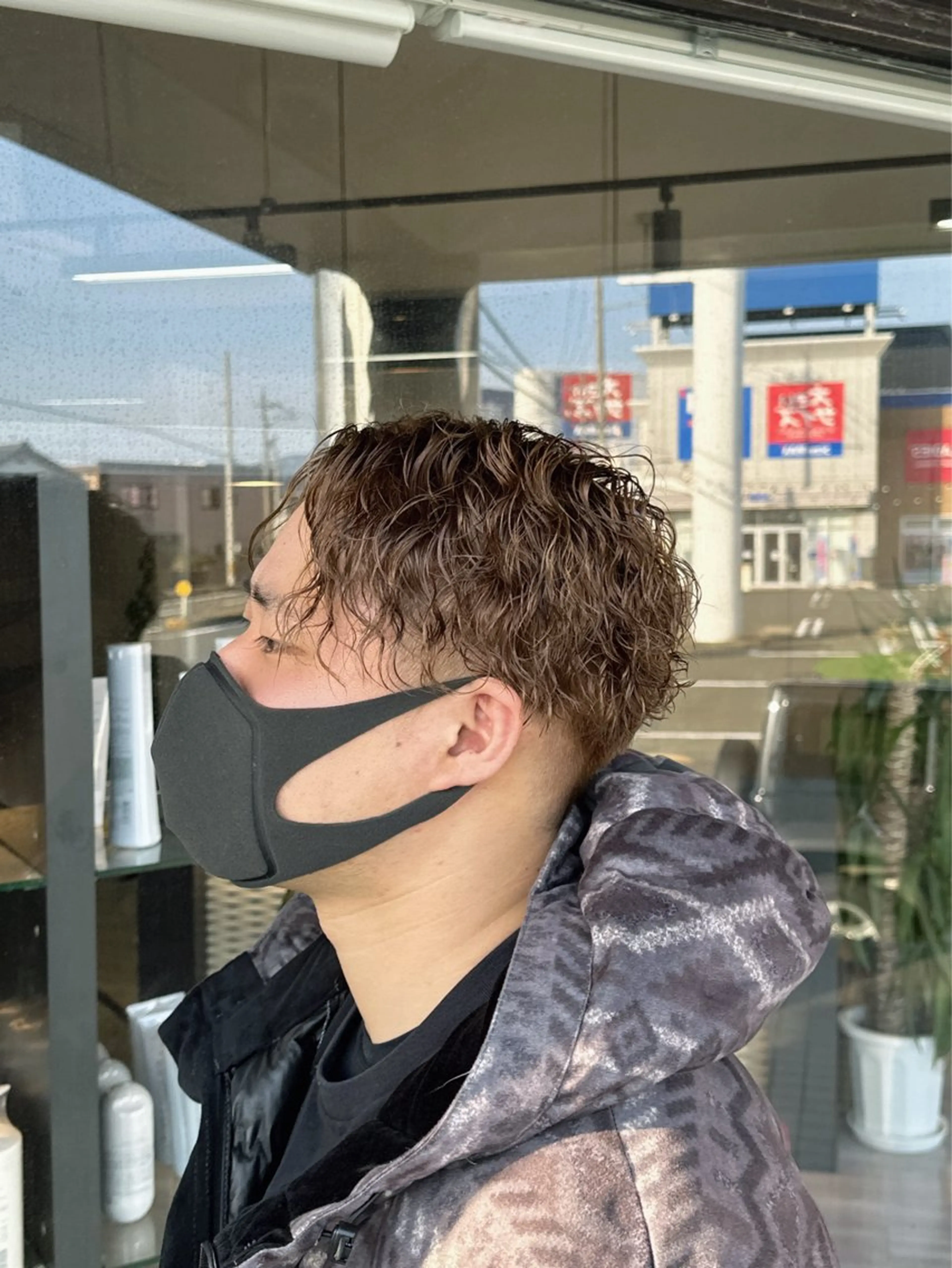 パーマ メンズ arika オケシ　リョウダイのヘアスタイル