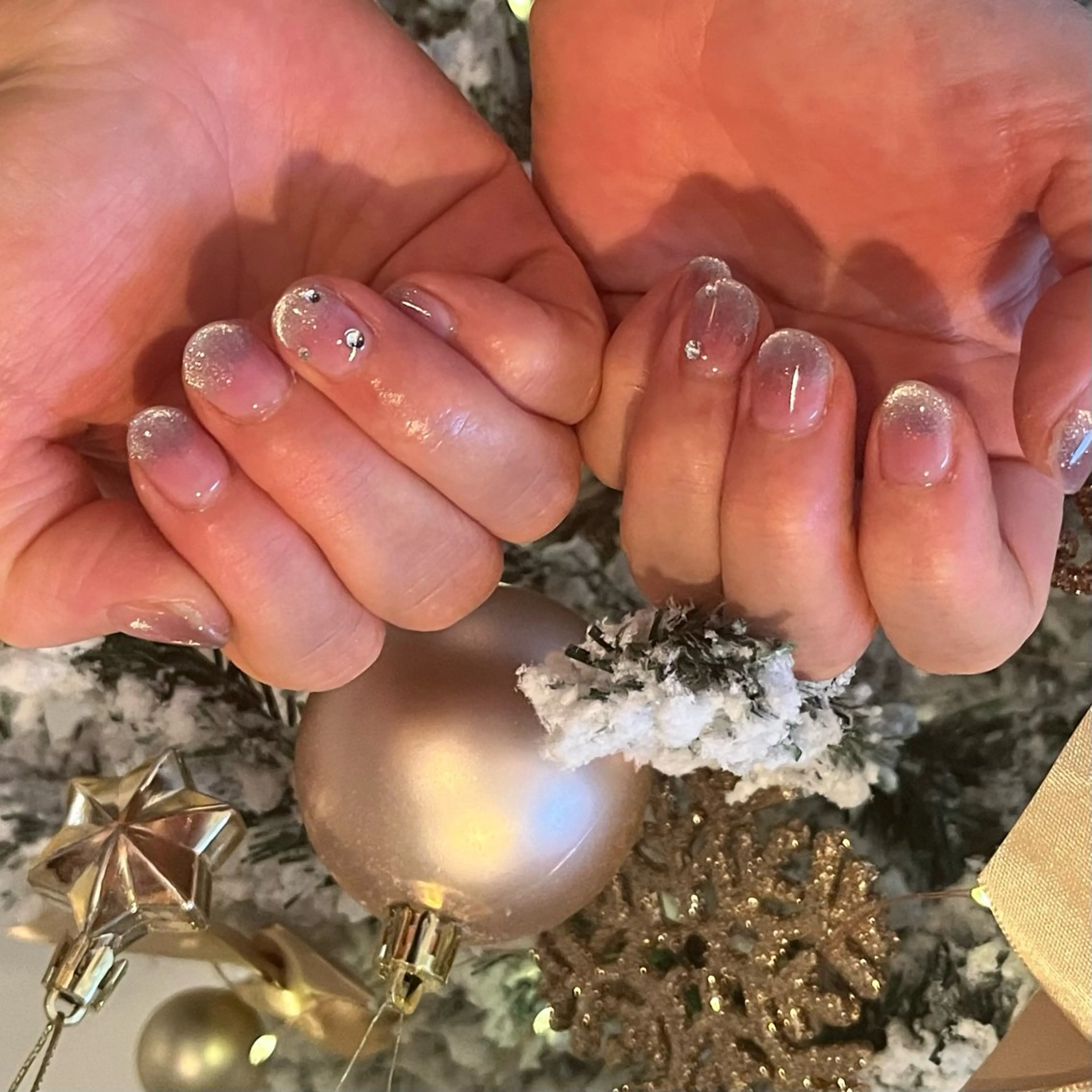 ネイル チークネイル キラキラネイル ハンドネイル DariL Ayaのネイルデザイン