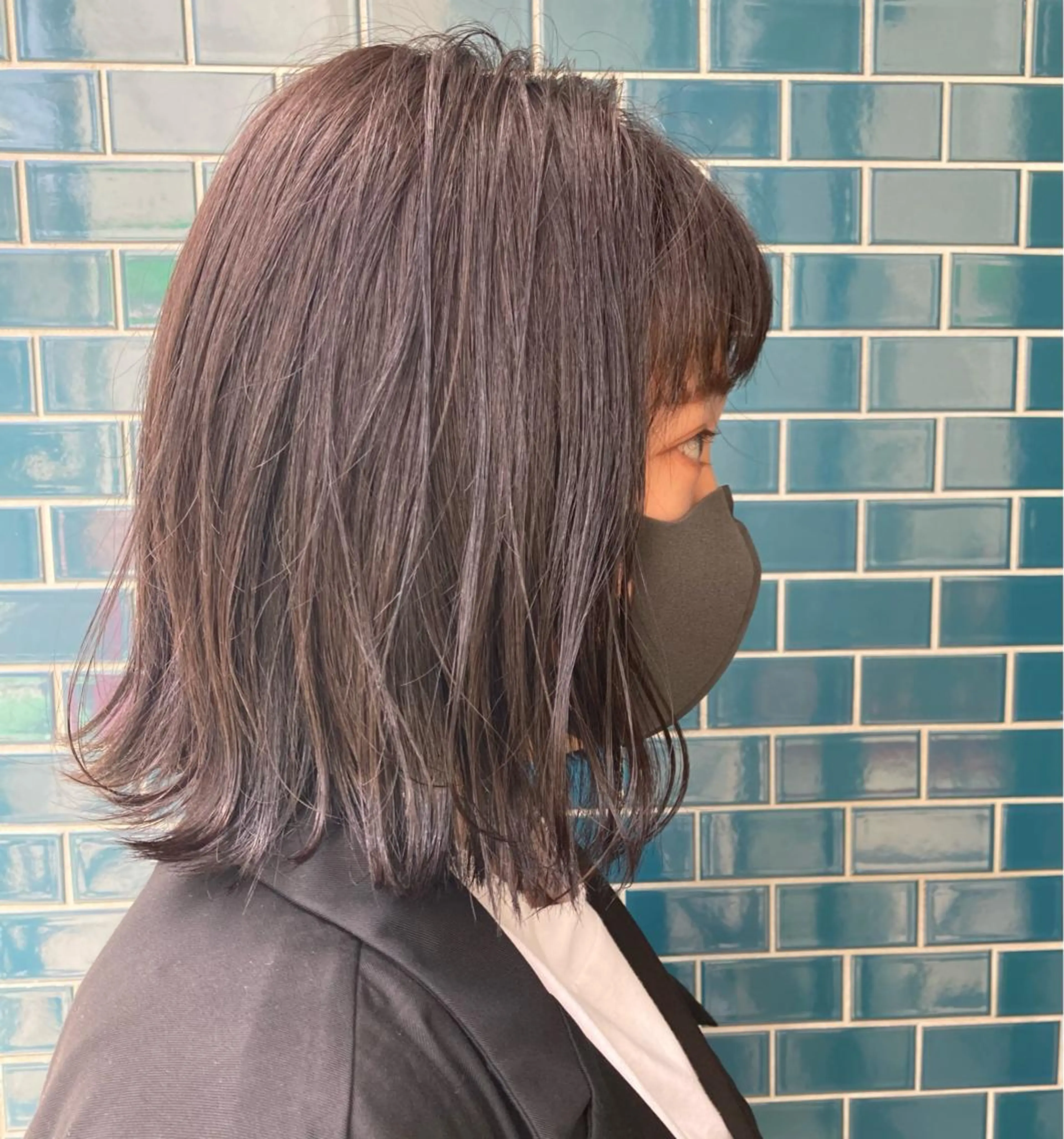 ミディアム カラー Chlan岡本所属・Chlan岡本 坂本朱樺莉のヘアスタイル