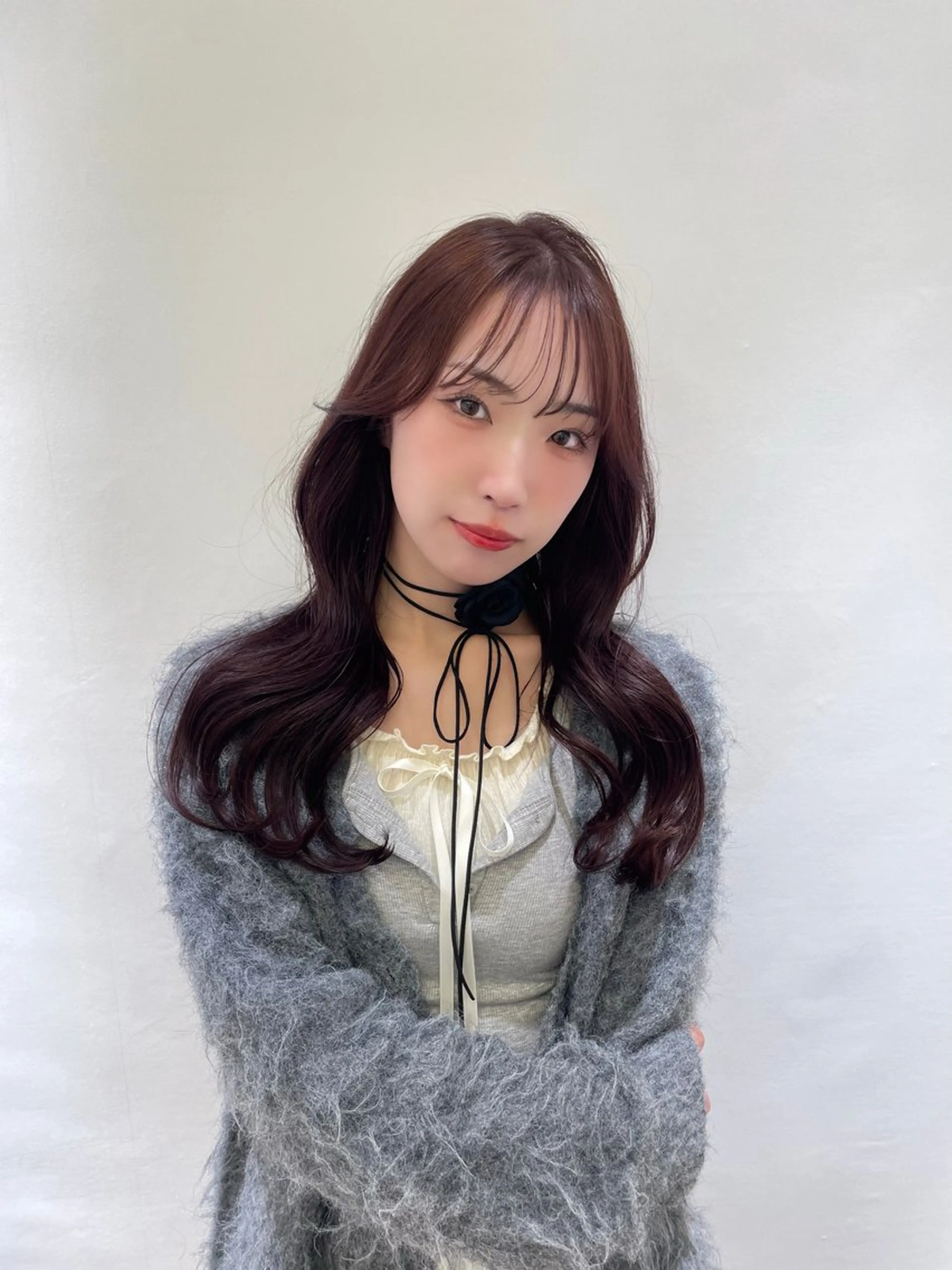 ロング カラー ラベンダーカラー ラベンダーピンク ピンクカラー くびれヘア ヘアカラー Parve Mix /頓宮 稚愛🤍のヘアスタイル