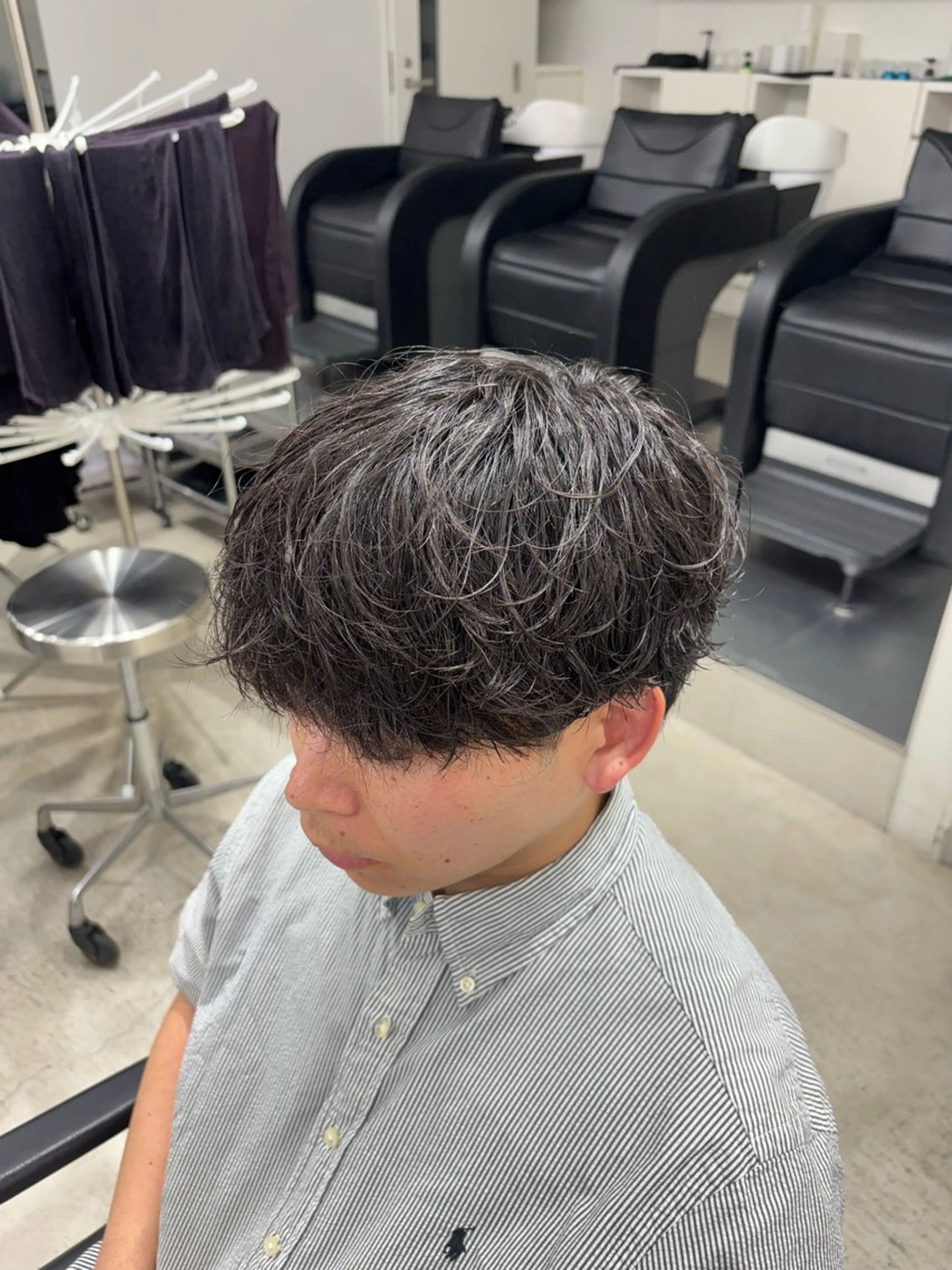 ショート パーマ メンズ カット パーマ 松井 生のヘアスタイル