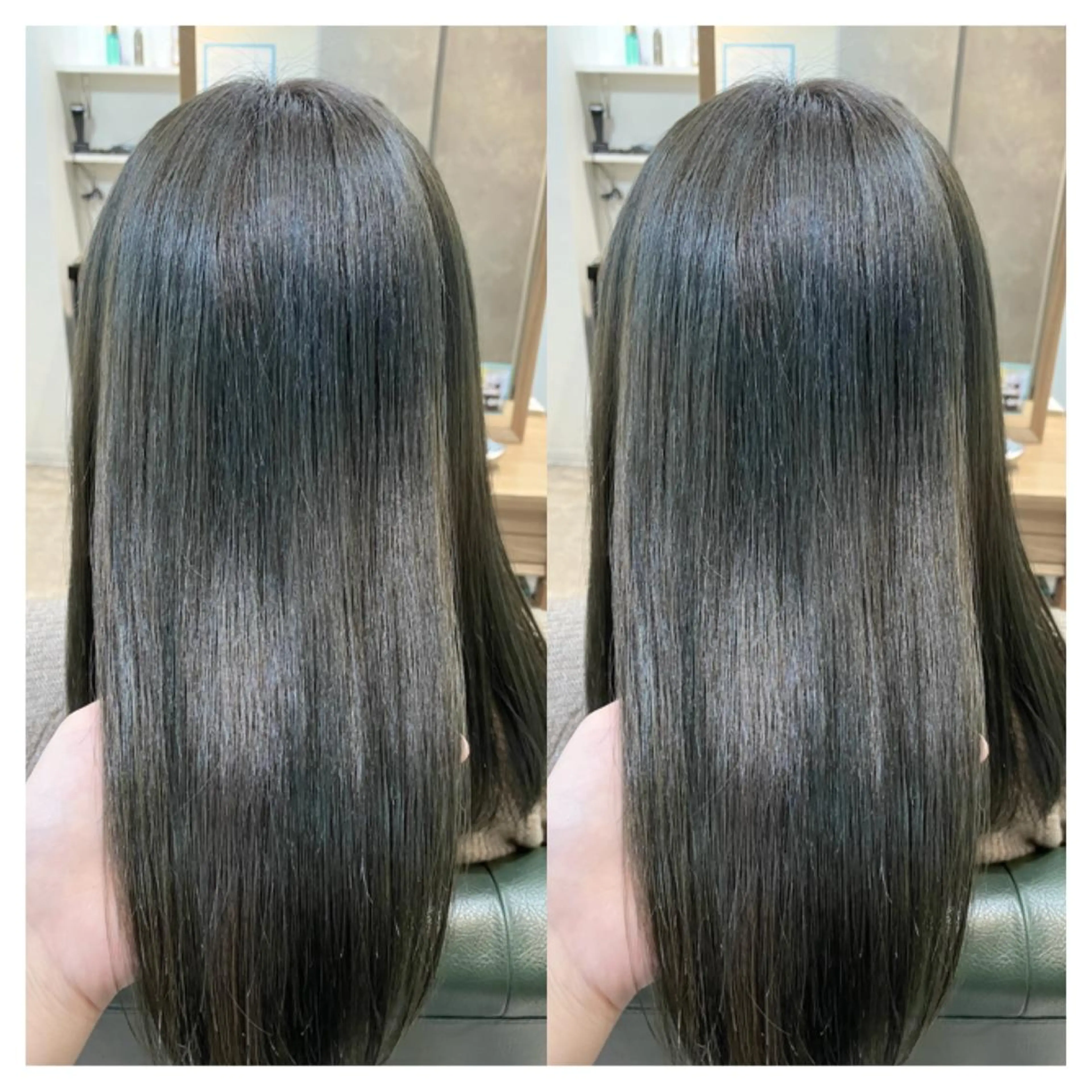ロング カラー カット ヘアカラー 縮毛矯正 トリートメント 村山 茉衣のヘアスタイル
