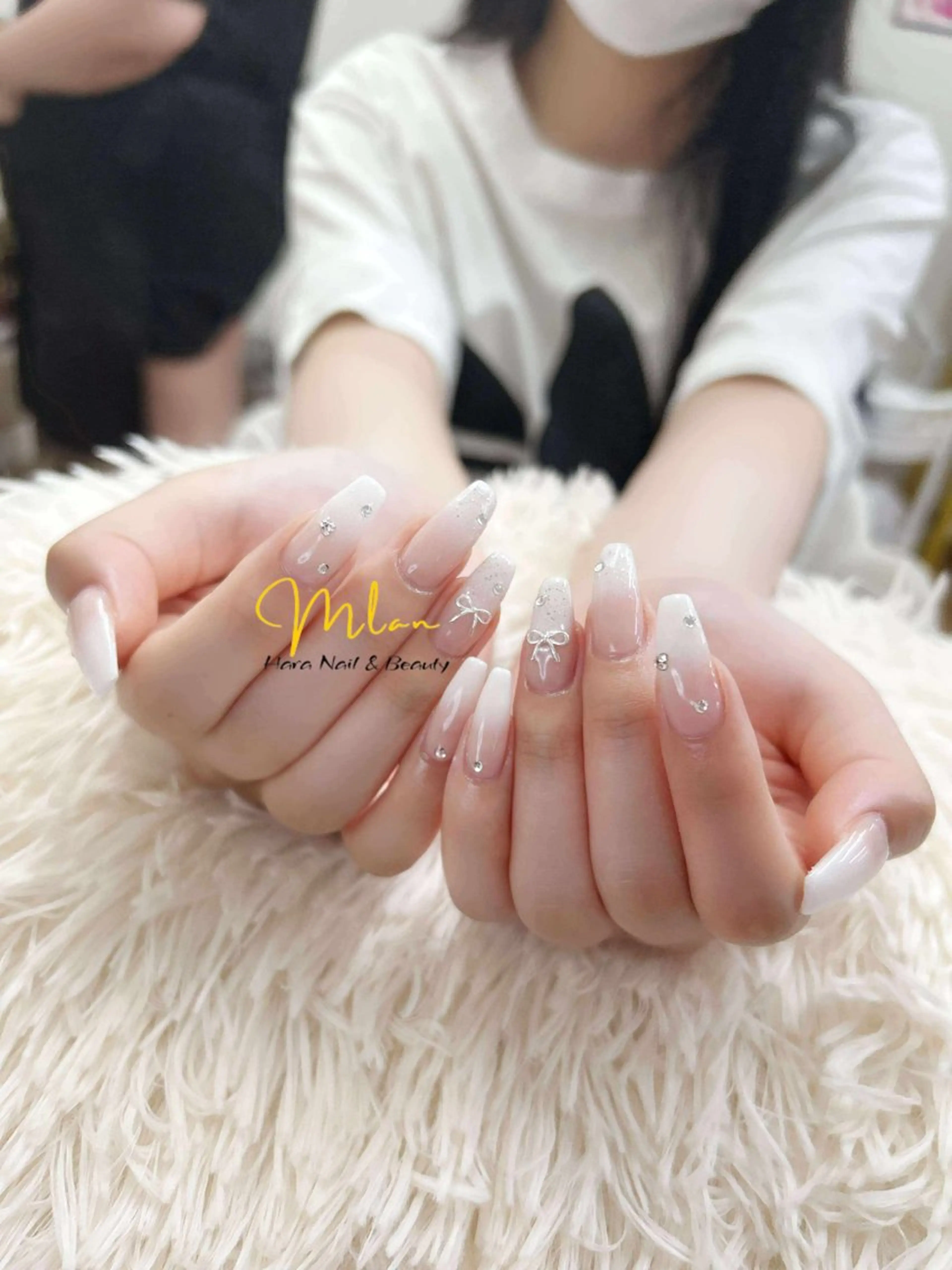 ネイル フットネイル フレンチネイル 韓国ネイル マグネットネイル ニュアンスネイル ハンドネイル Hara Nail所属・Mlan Nailのネイルデザイン