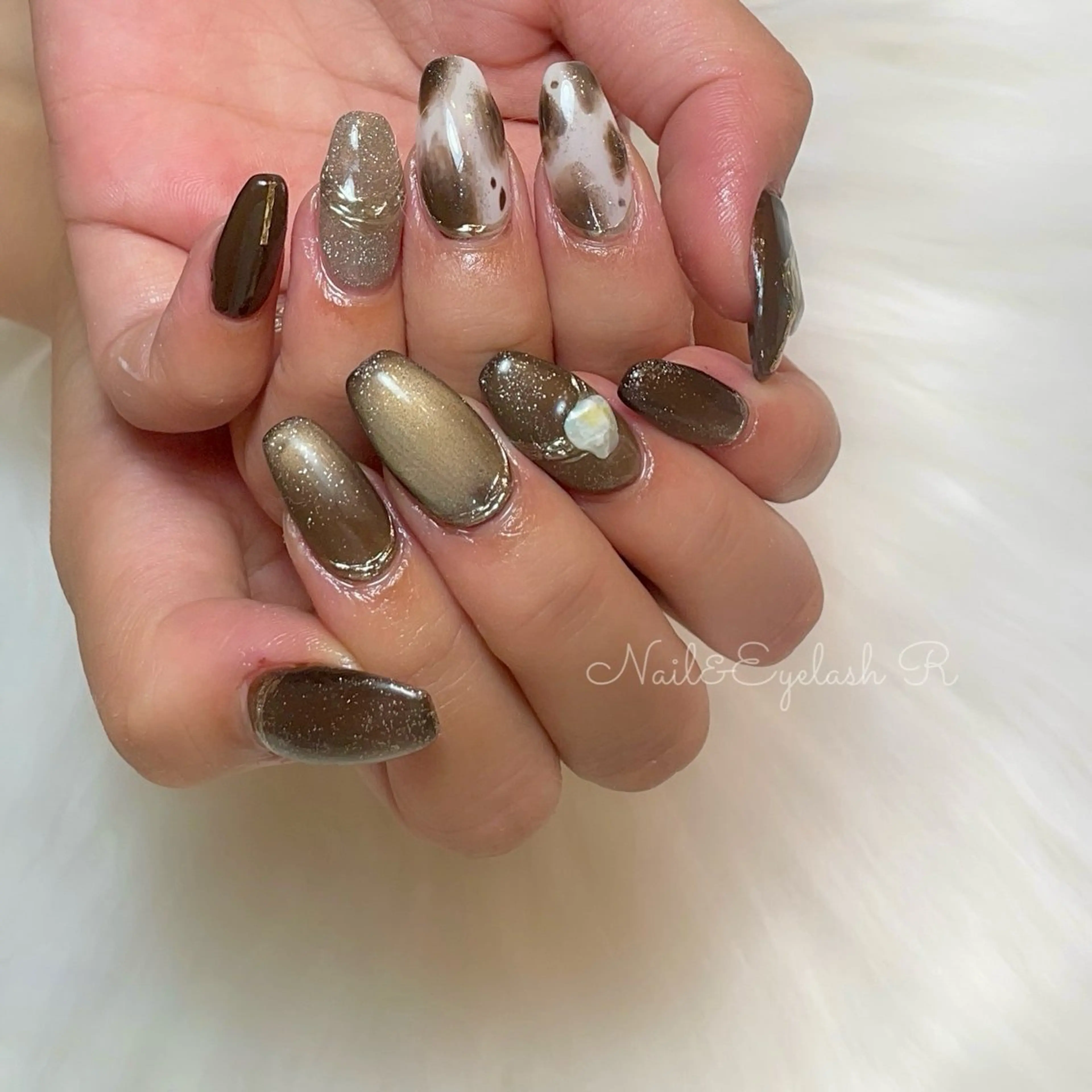 セミロング 韓国風ヘア Nail Eyelash R所属・Nail Rのネイルデザイン