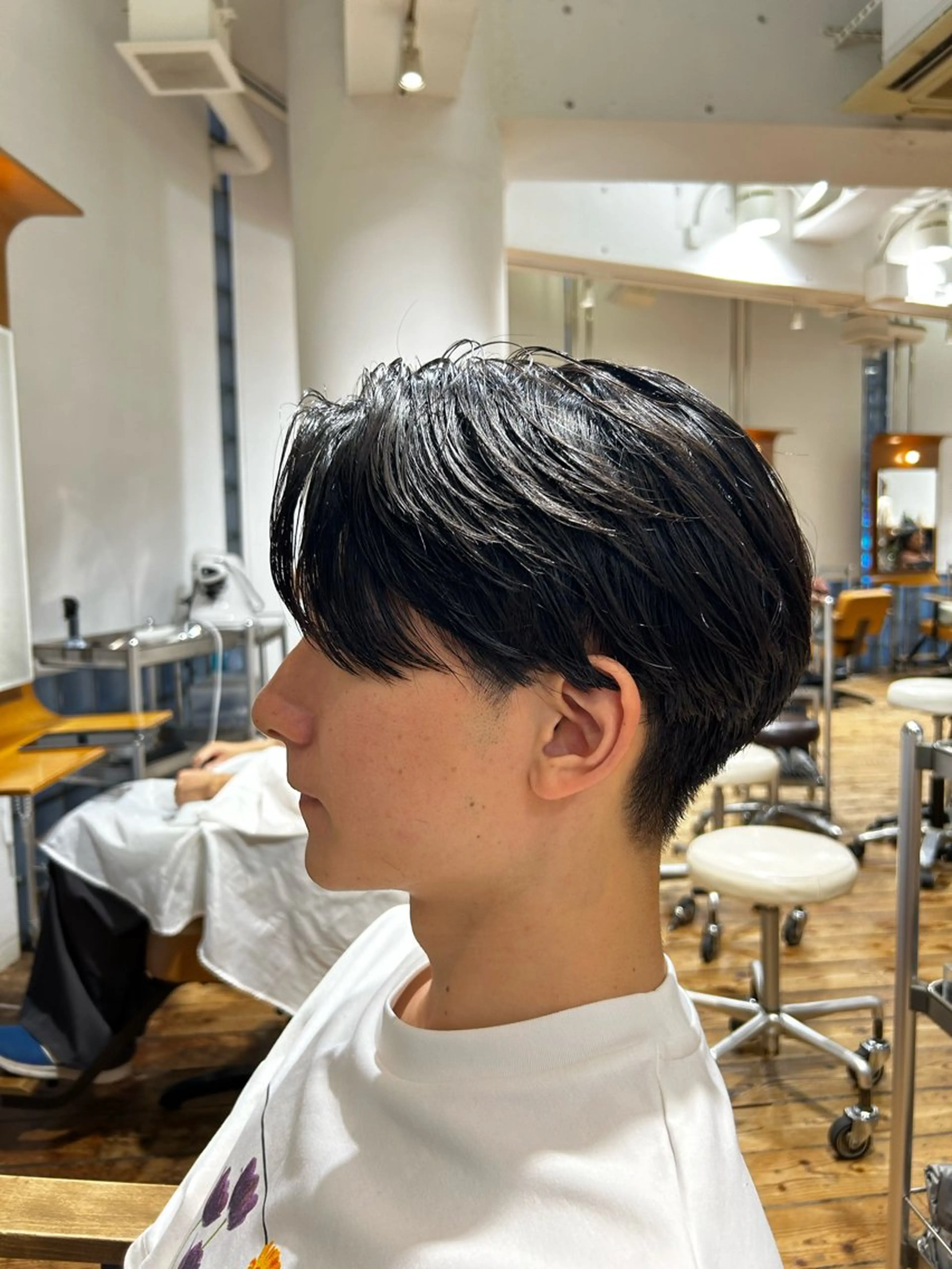 ミディアム メンズ センターパート カット Koki☘️/ メンズ特化のヘアスタイル