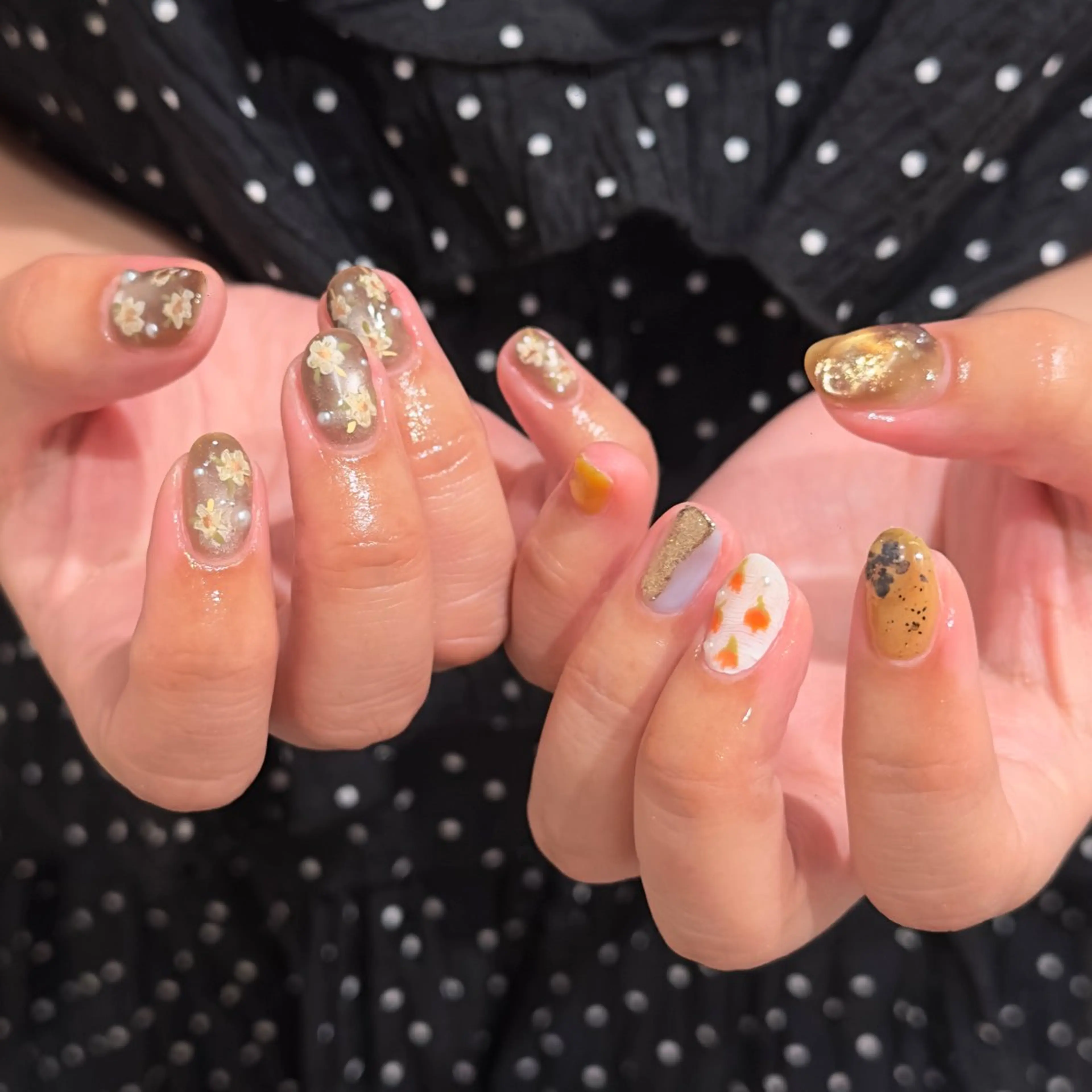 ネイル ハンドネイル 🎀フェイ フェイ🫧💗のネイルデザイン