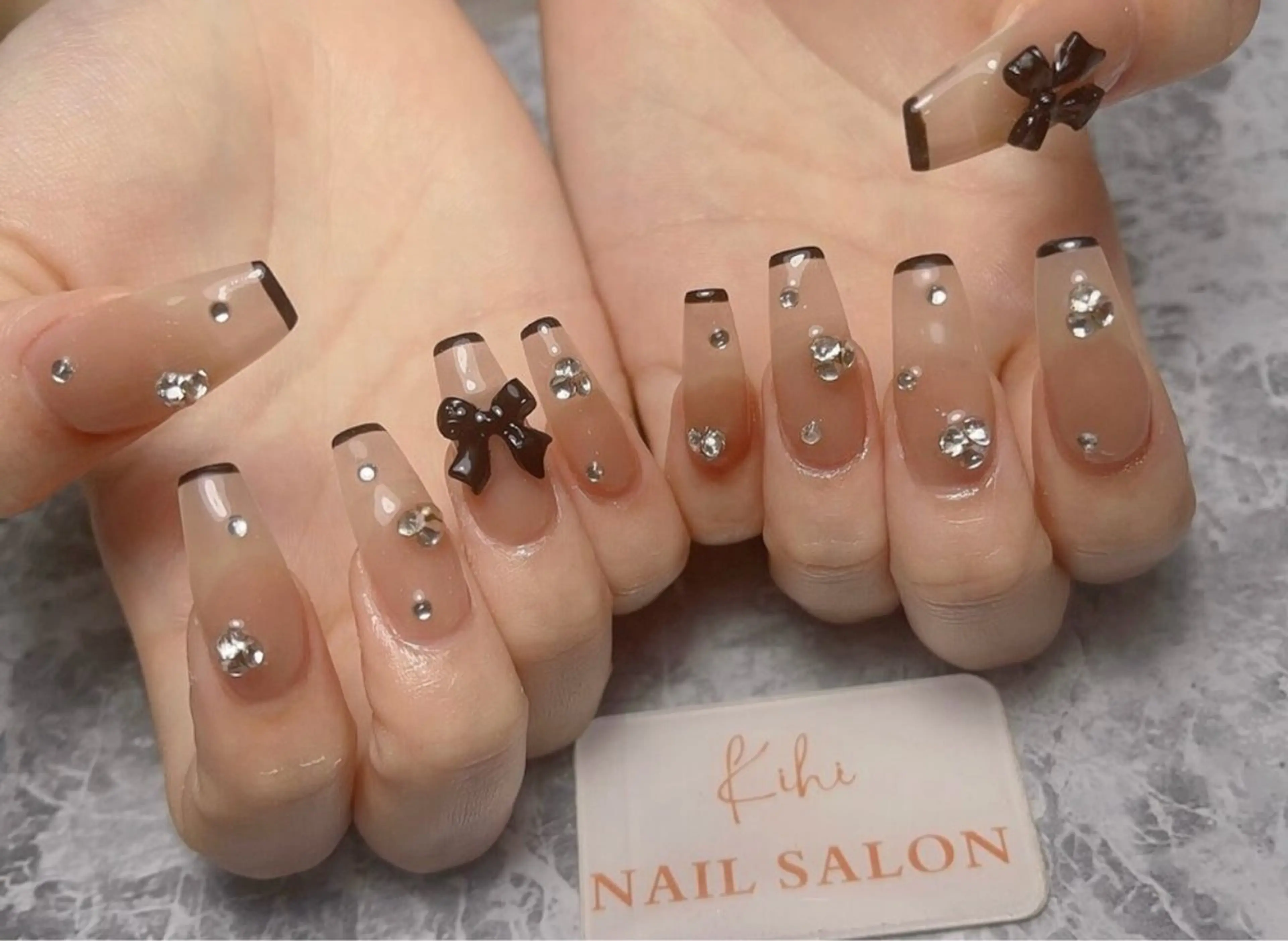ネイル アートネイル フレンチネイル ジェルネイル グラデーション 韓国ネイル Nail Salon kihi大塚店のネイルデザイン
