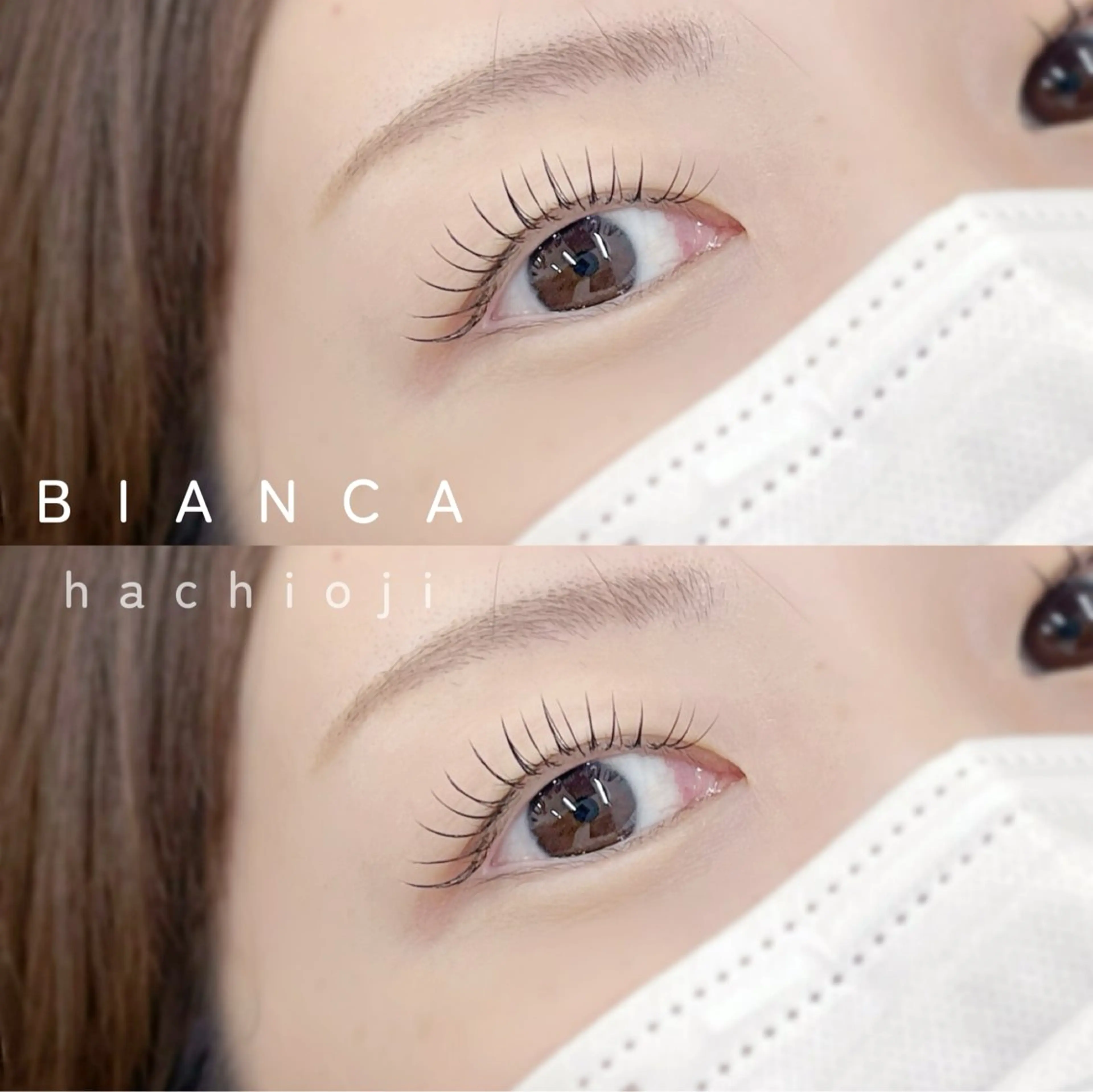 マツエク・マツパ 一重×まつ毛パーマ マツエク 🌐　BIANCA endo 　🌐のマツエク・マツパデザイン