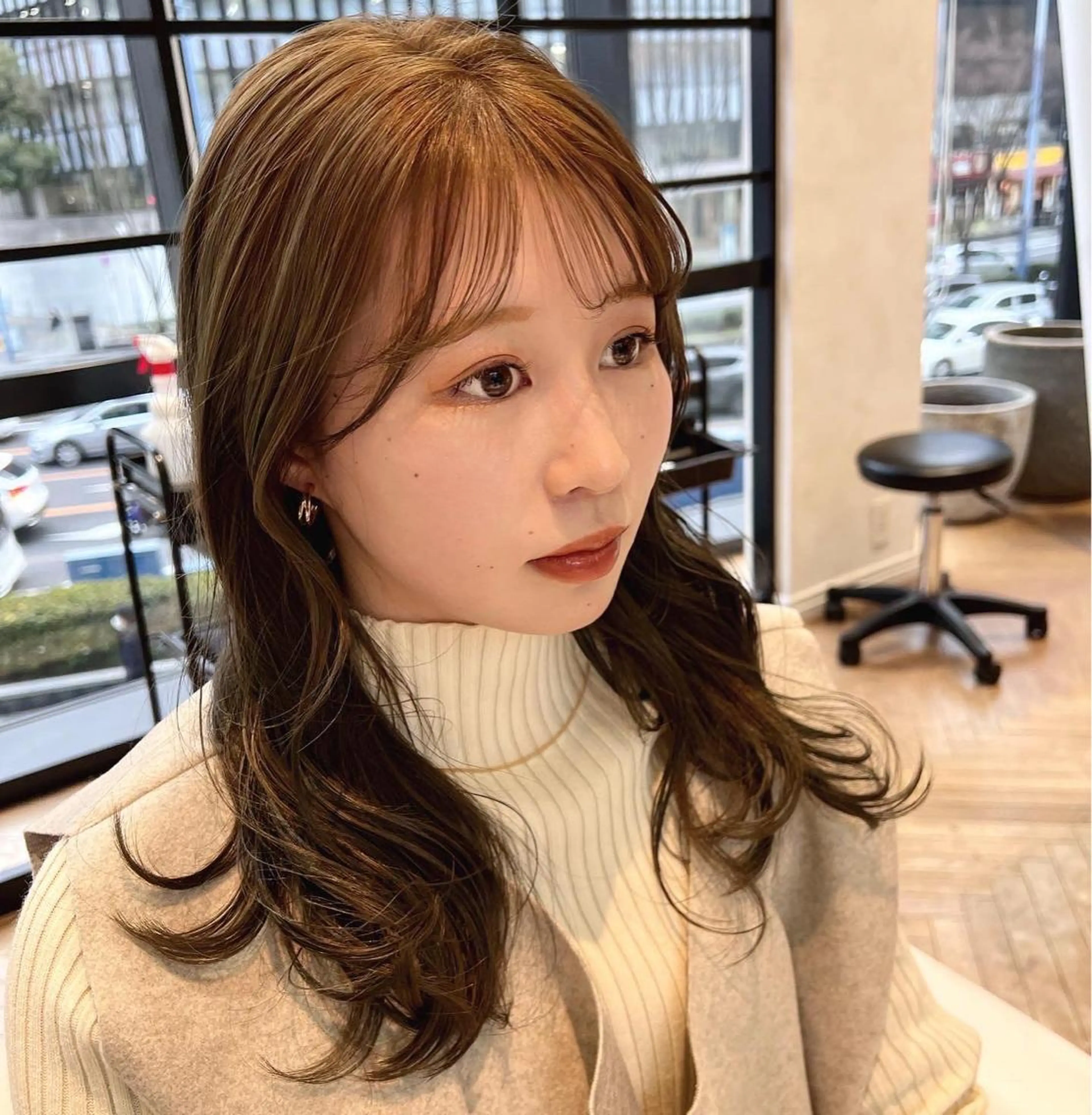 セミロング 似合わせ/レイヤー 💟SAEのヘアスタイル