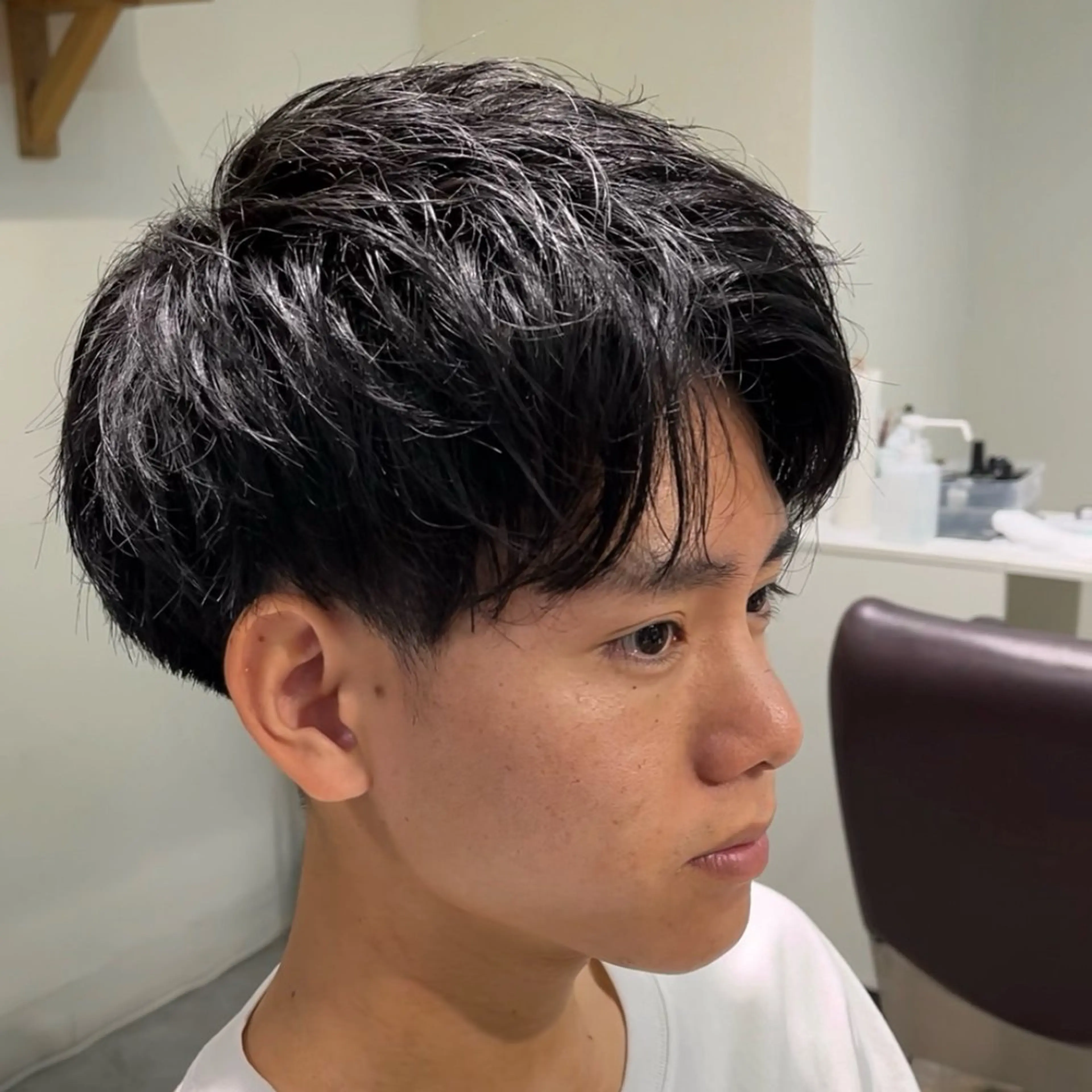 メンズ カット フェザーパーマ🌙 毛流れ yuzukiのヘアスタイル