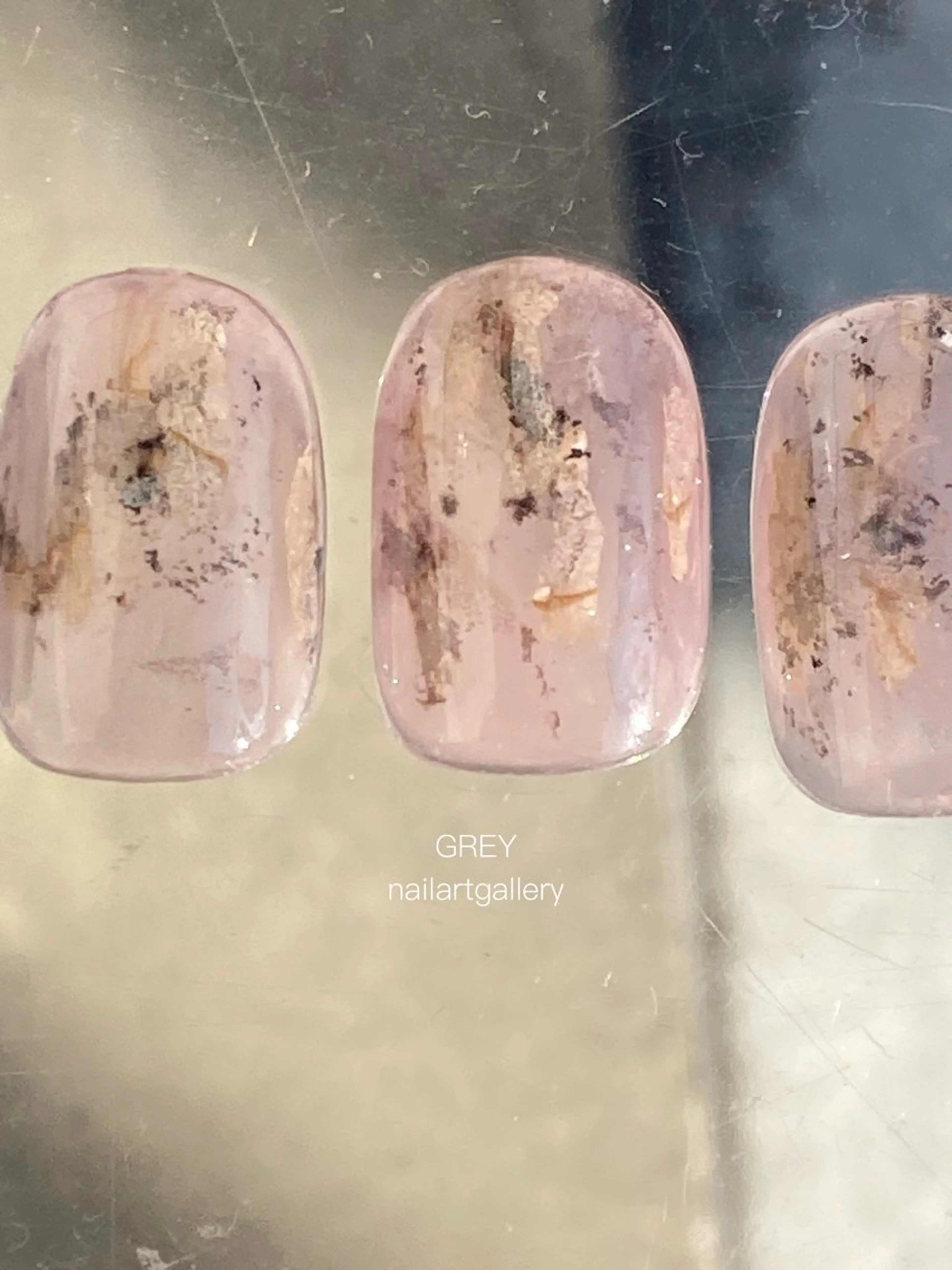 ネイル アートネイル 【GREY】 TAIRAのネイルデザイン