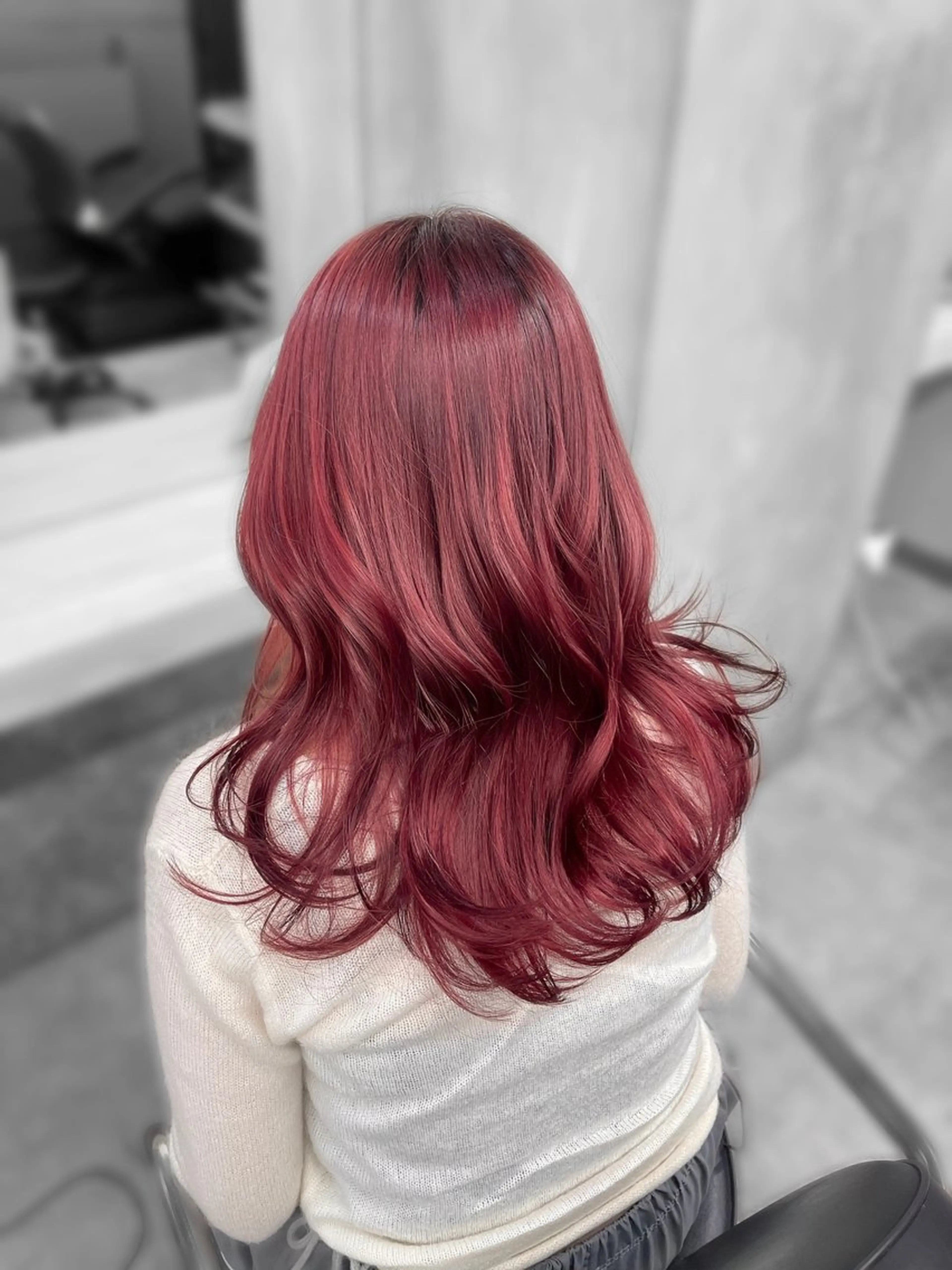 セミロング haruna🤍 中韓mix✨のヘアスタイル