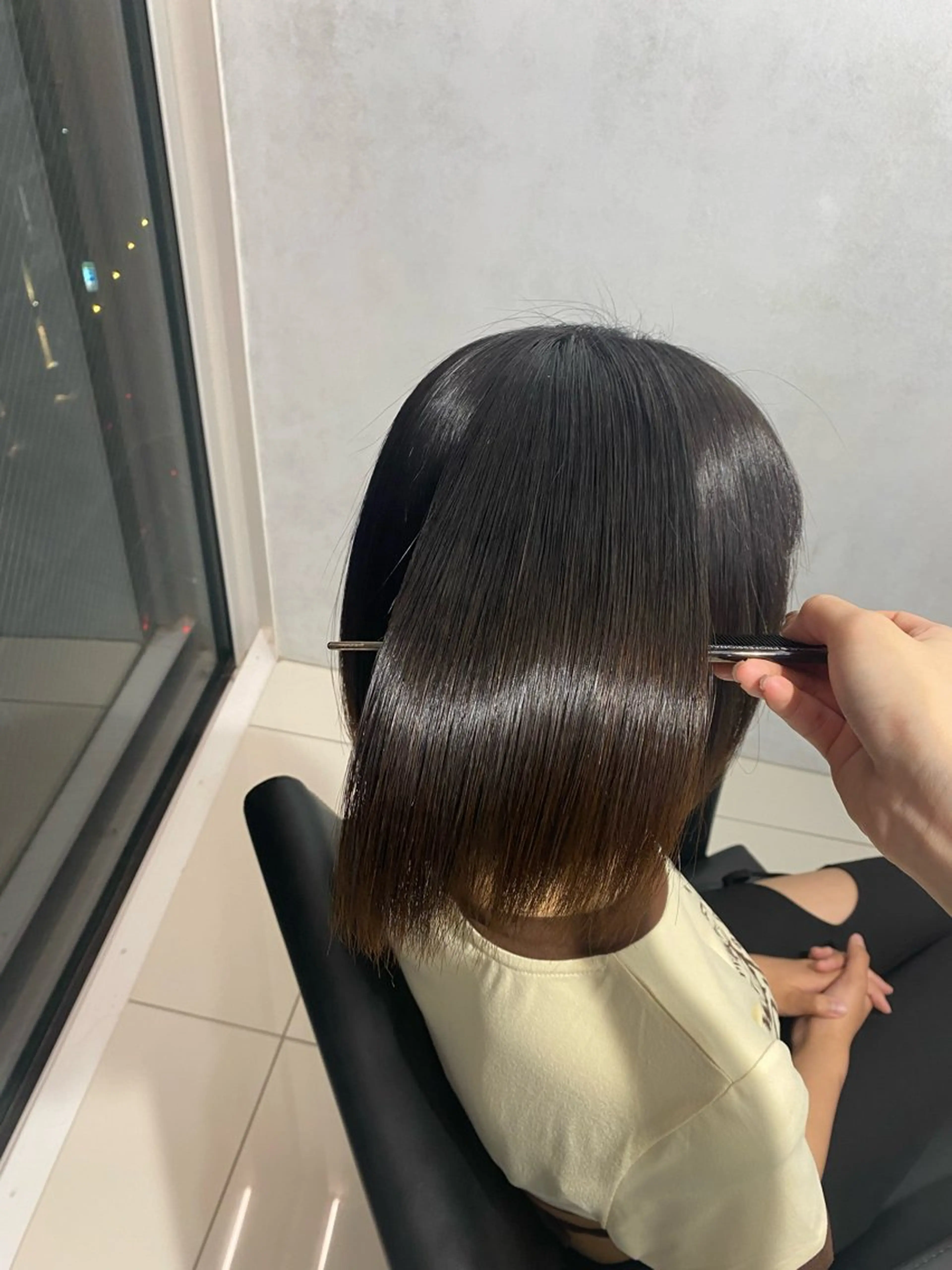 ミディアム 縮毛矯正 トリートメント AOl所属・🫧艶髪🪽 Karinのヘアスタイル