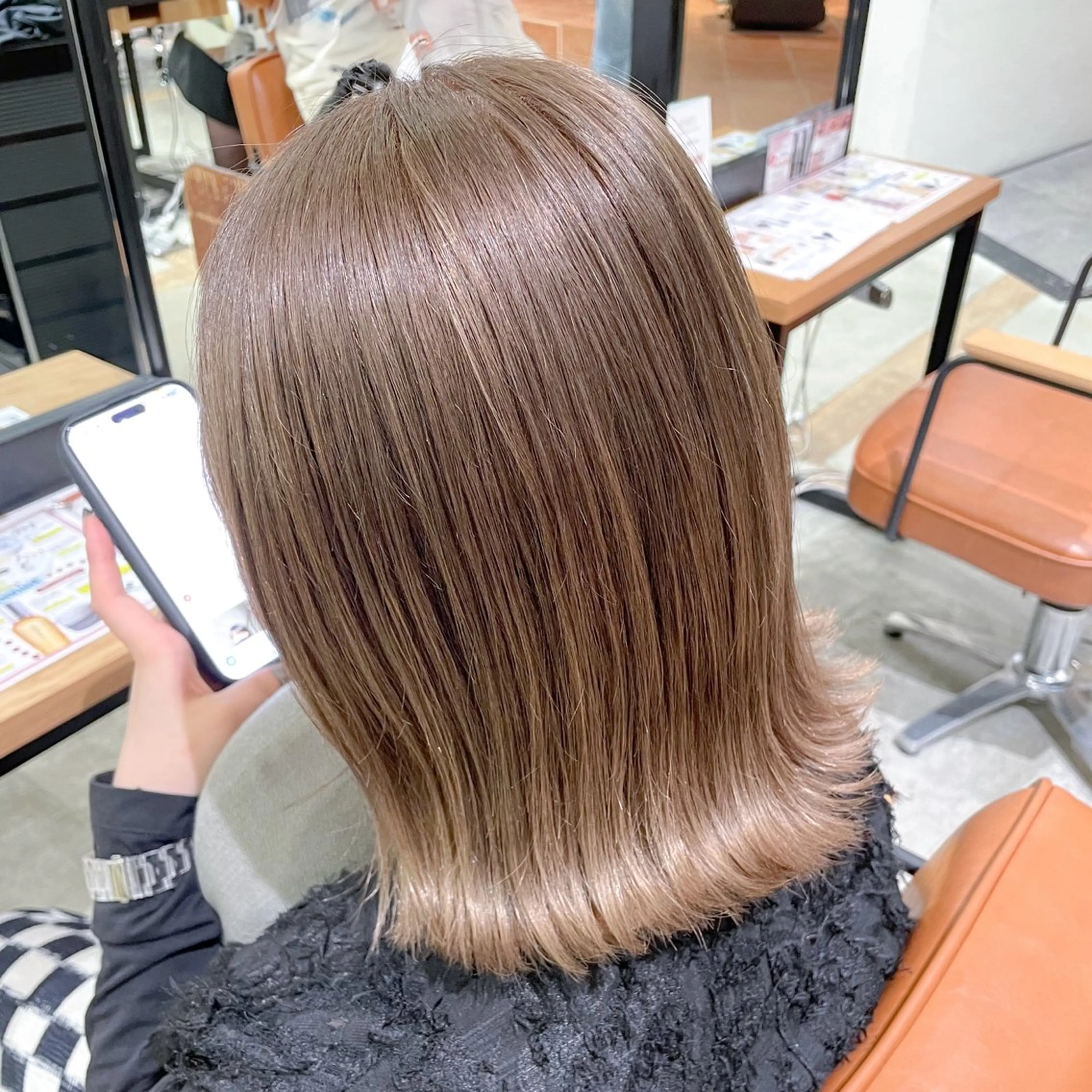 ミディアム カラー 🍏あおい 🍏 似合わせカラーのヘアスタイル