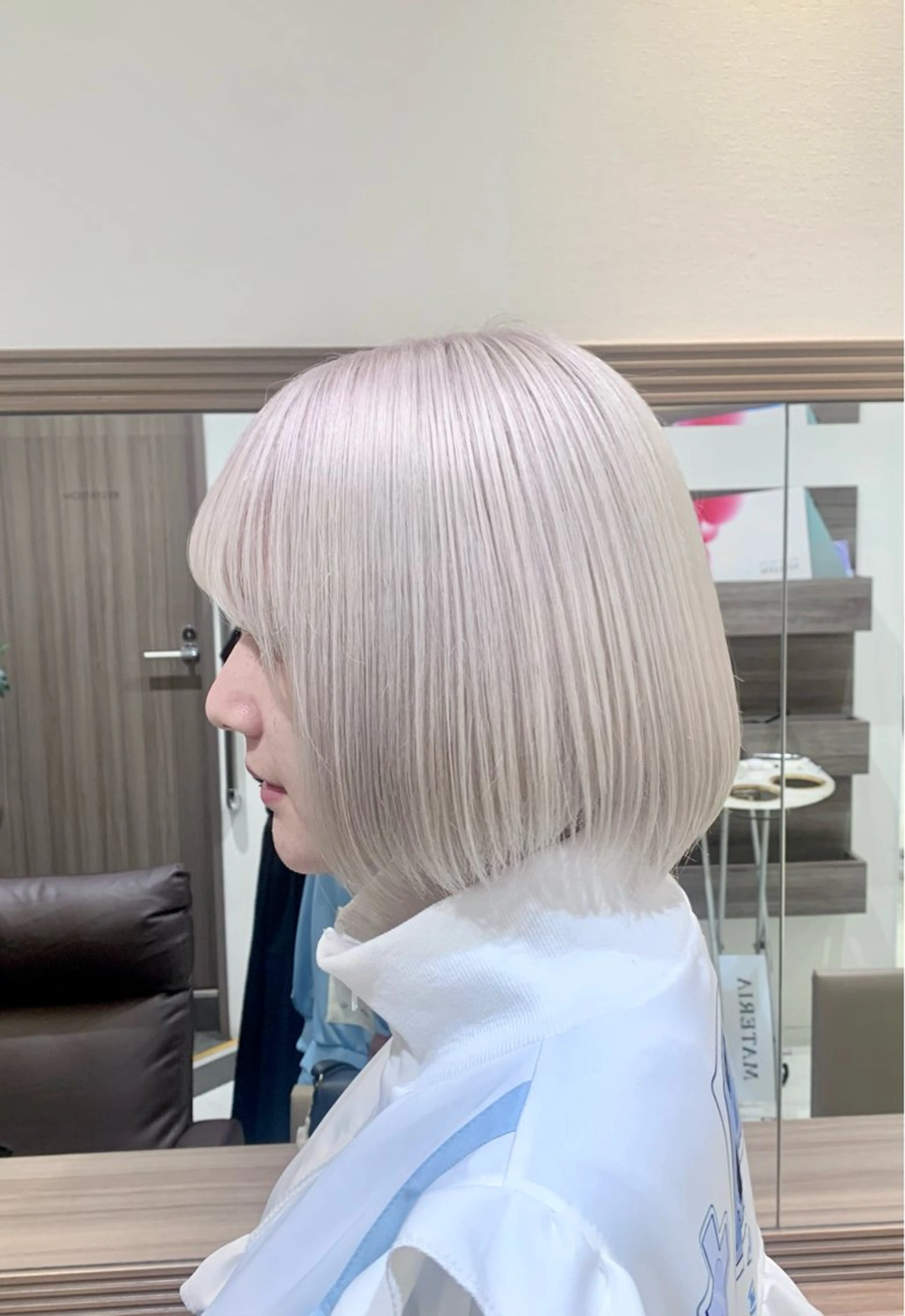 ショート カラー 前髪クロスパーマ /美髪矯正/和田優海のヘアスタイル