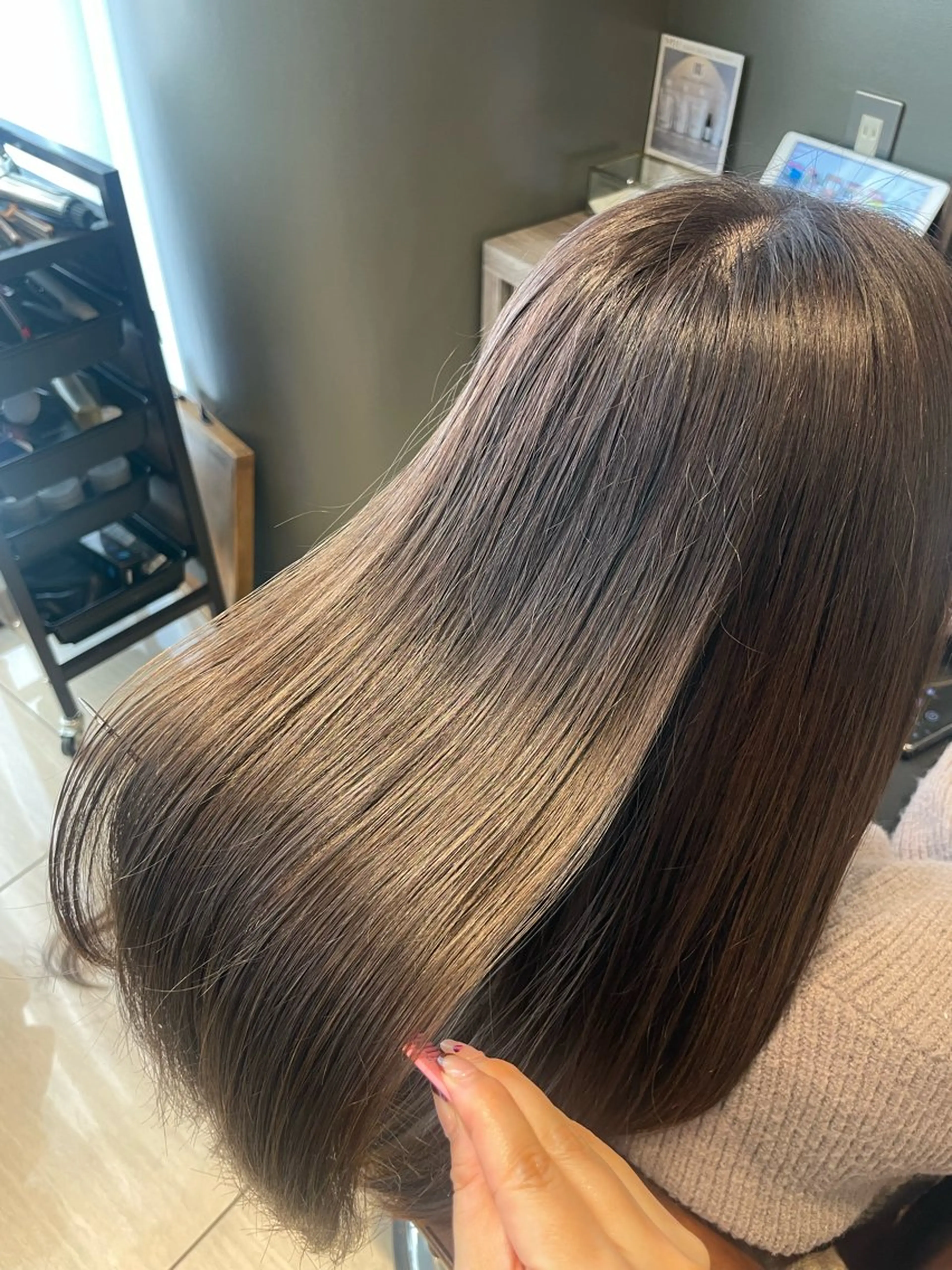 ロング カラー カット ヘアカラー トリートメント 今村 南穂のヘアスタイル