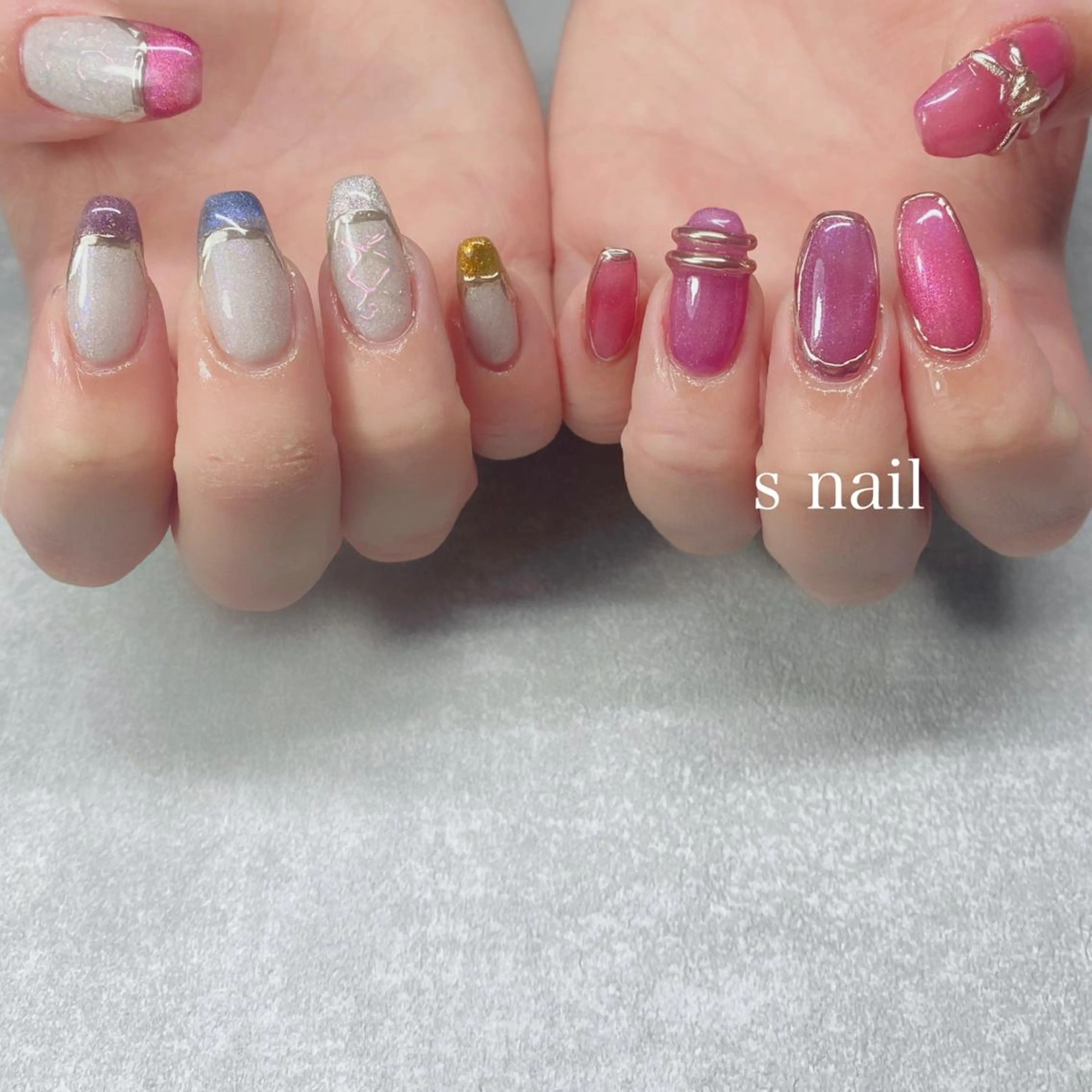 ネイル アートネイル ハンドネイル s nail さとよしみゆきのネイルデザイン