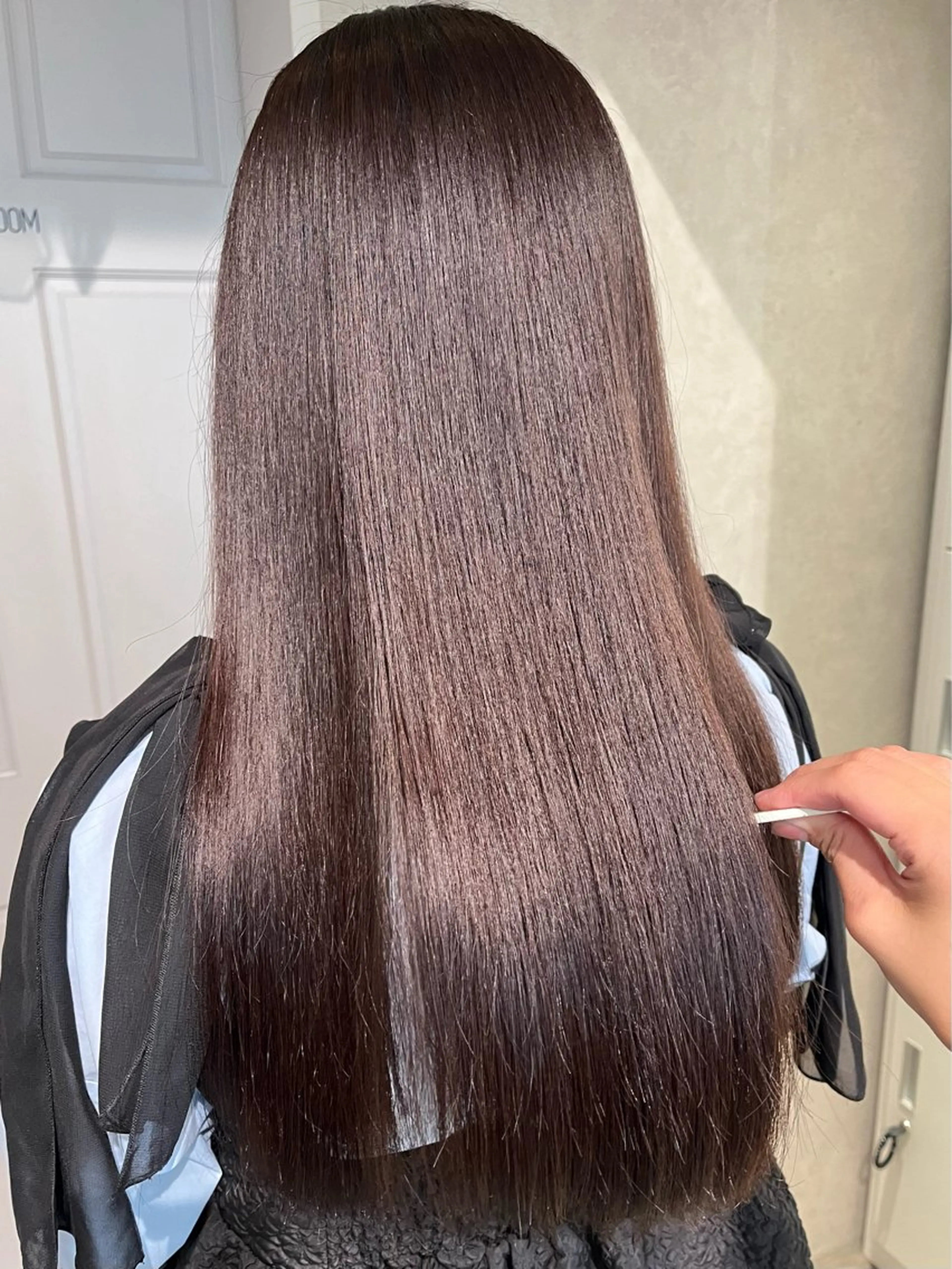 ロング カラー ブラウンカラー 透明感カラー ココアブラウン ヘアカラー 艶ハイトーン/ 輝保🤍✨のヘアスタイル