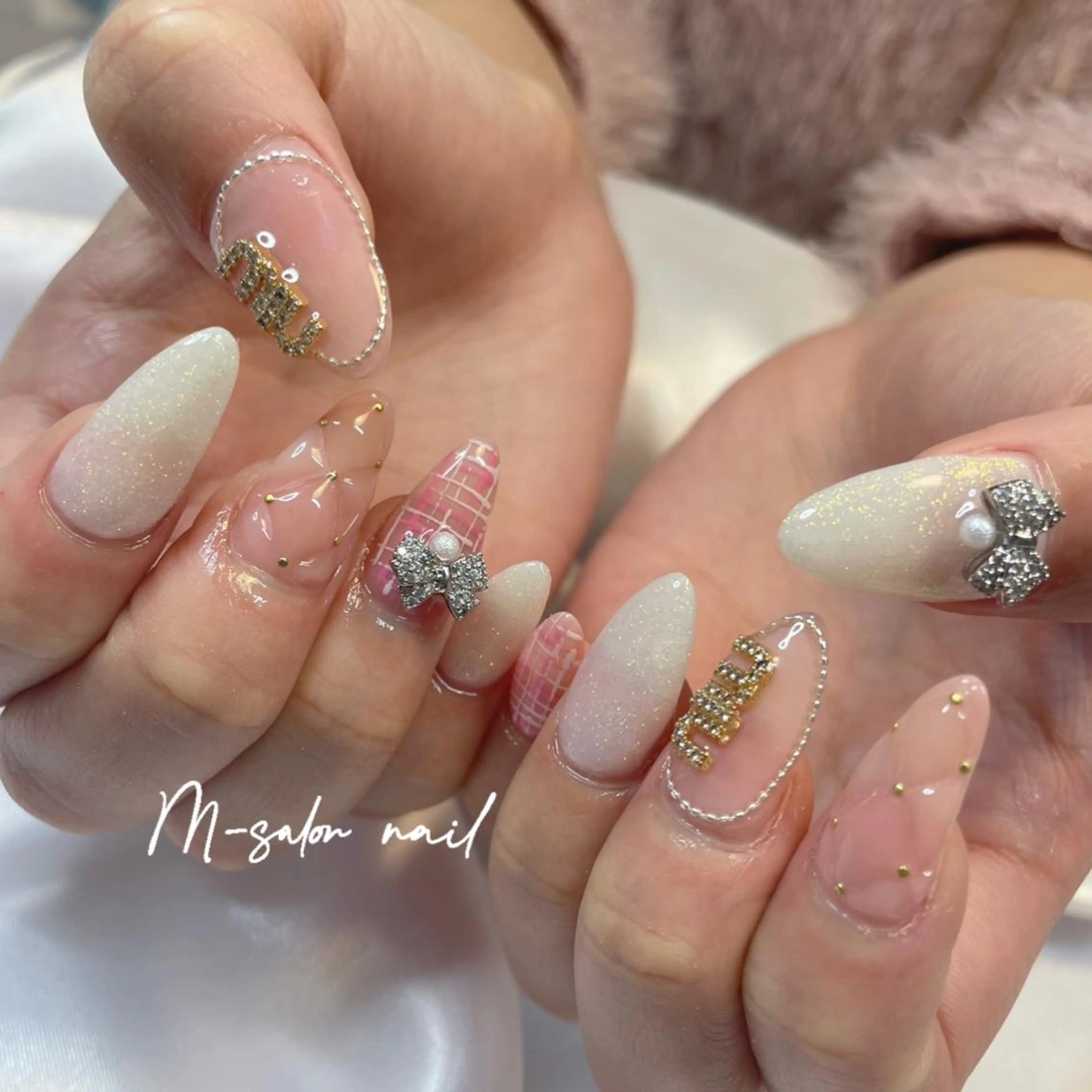 ネイル ハンドネイル 韓国/網紅/パーツ M-salonのネイルデザイン