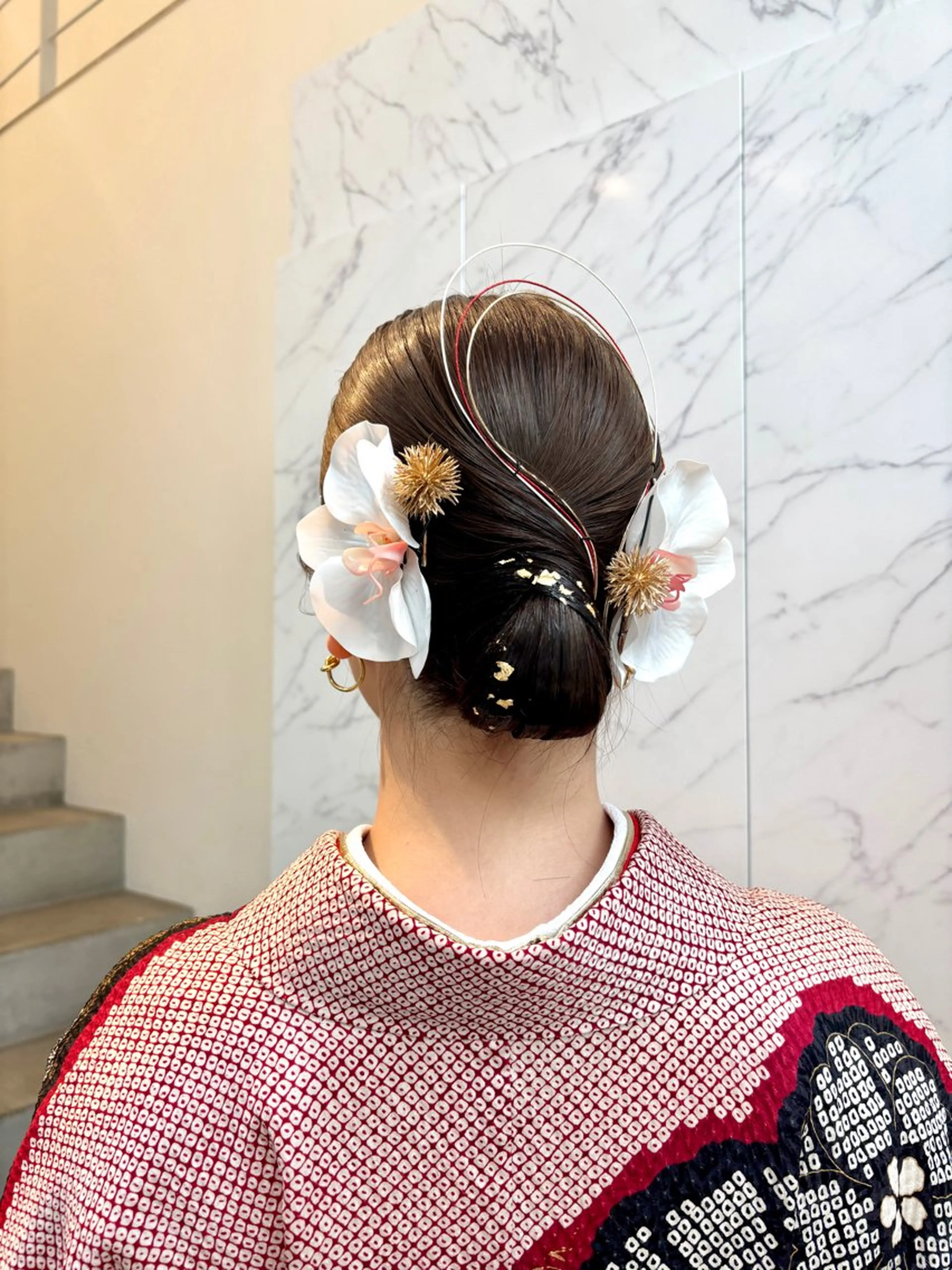 ミディアム ヘアアレンジ 卒業式のヘアスタイル ヘアセット miu /透明感カラーのヘアスタイル