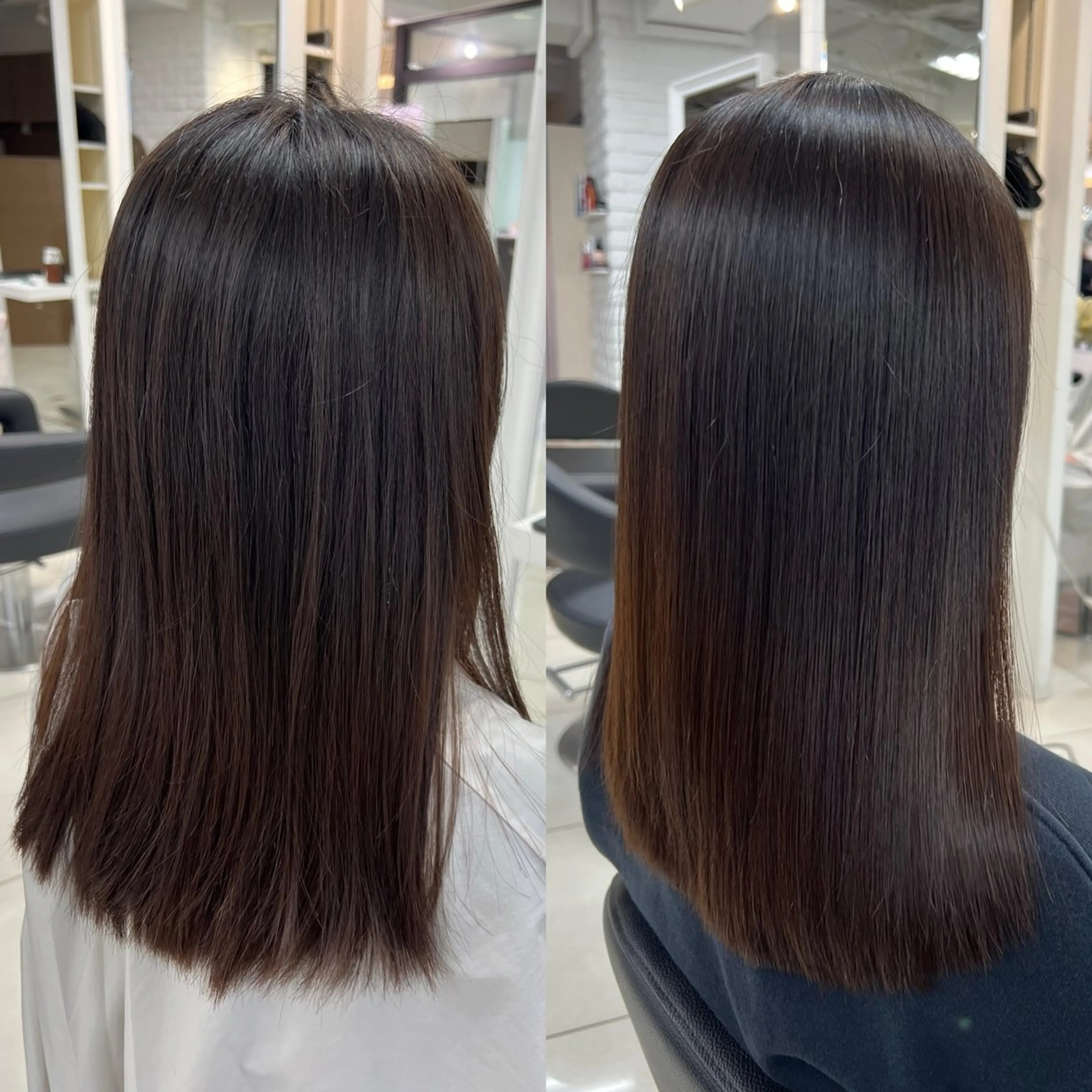 ロング パーマ カット 縮毛矯正 トリートメント 染野 匠のヘアスタイル