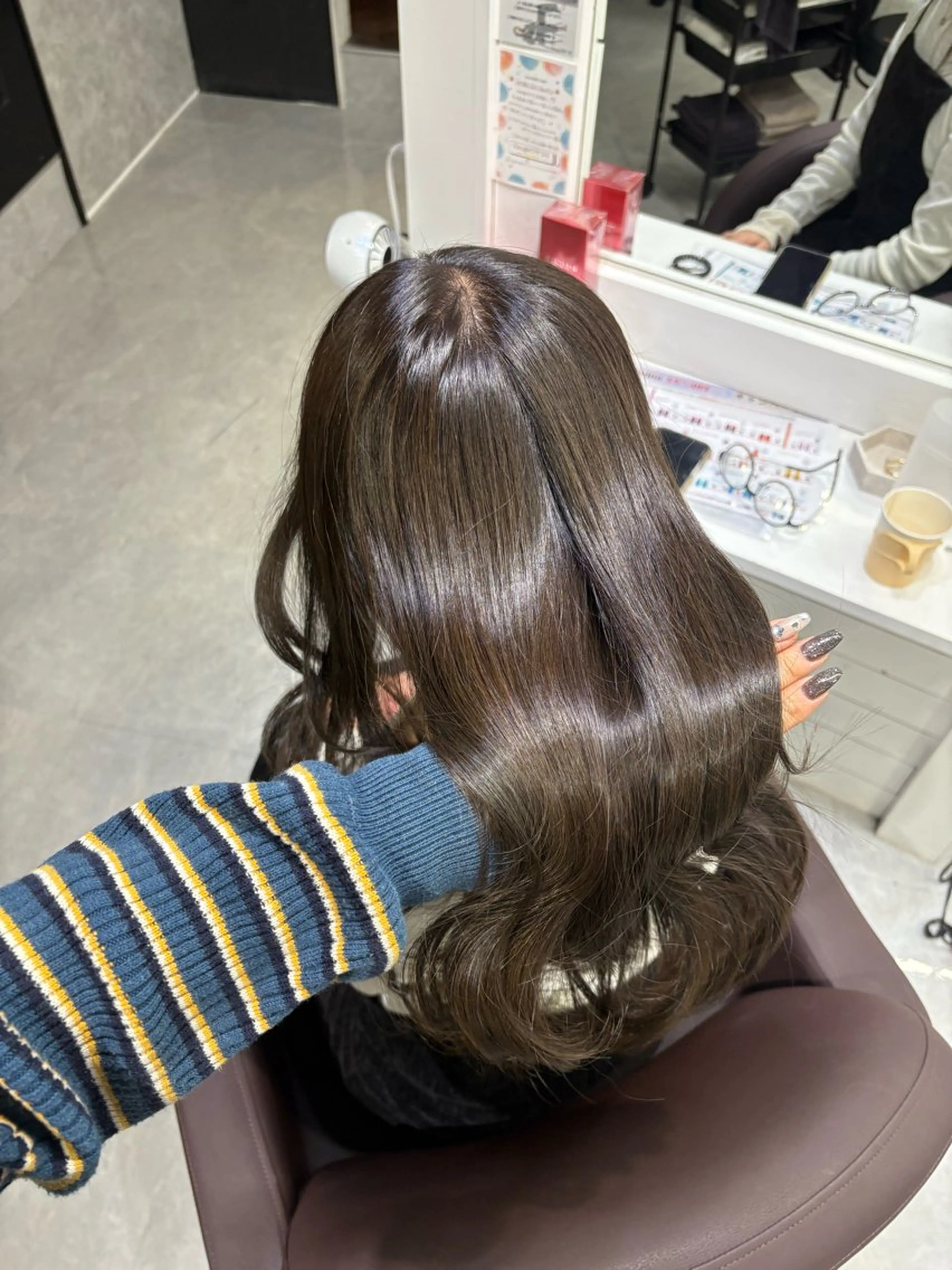 ロング ヘアカラー トリートメント Aura 髪質改善＆韓国レイヤー所属・あい❤︎ /髪質改善/韓国巻きのヘアスタイル