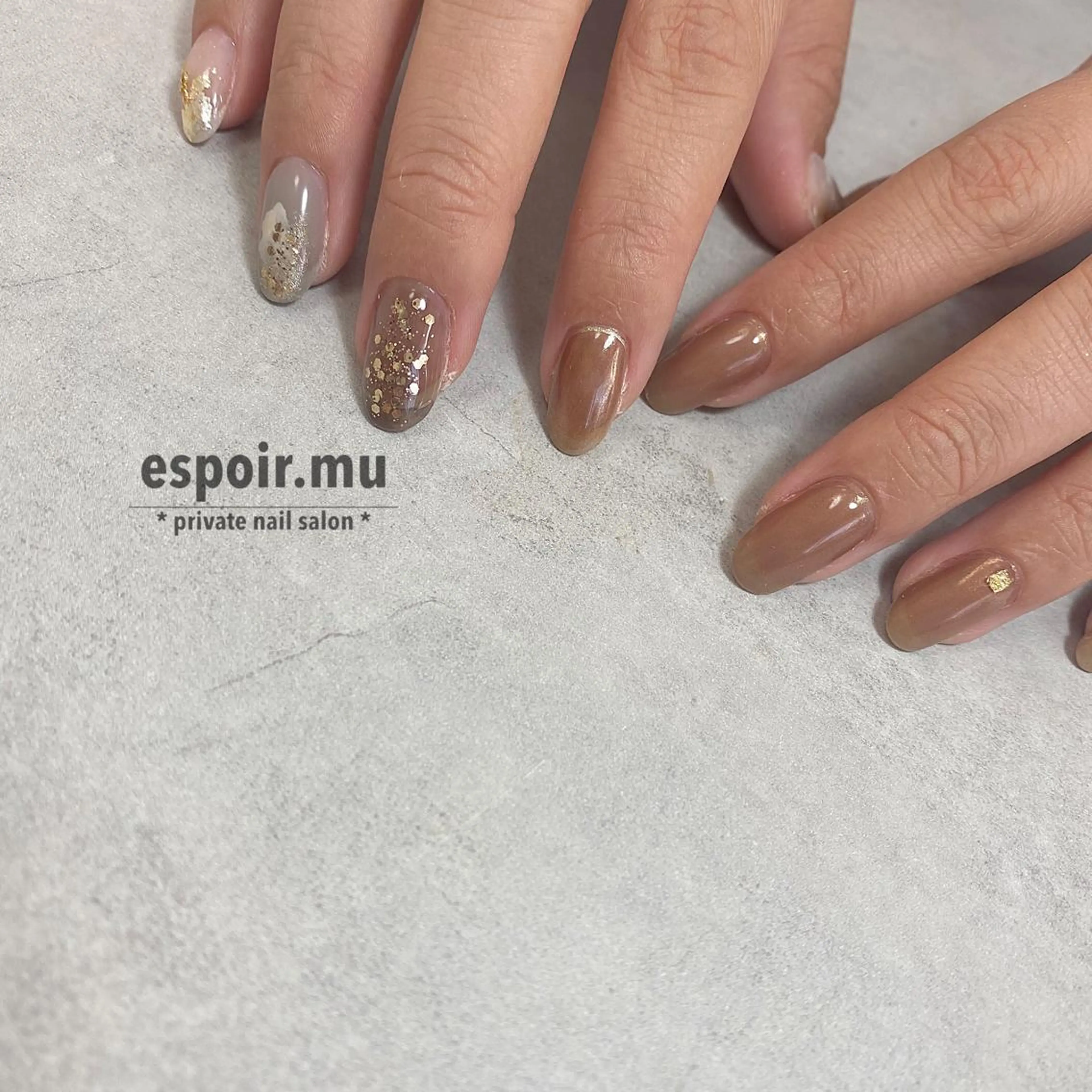 ミディアム ネイル espoir. muのネイルデザイン