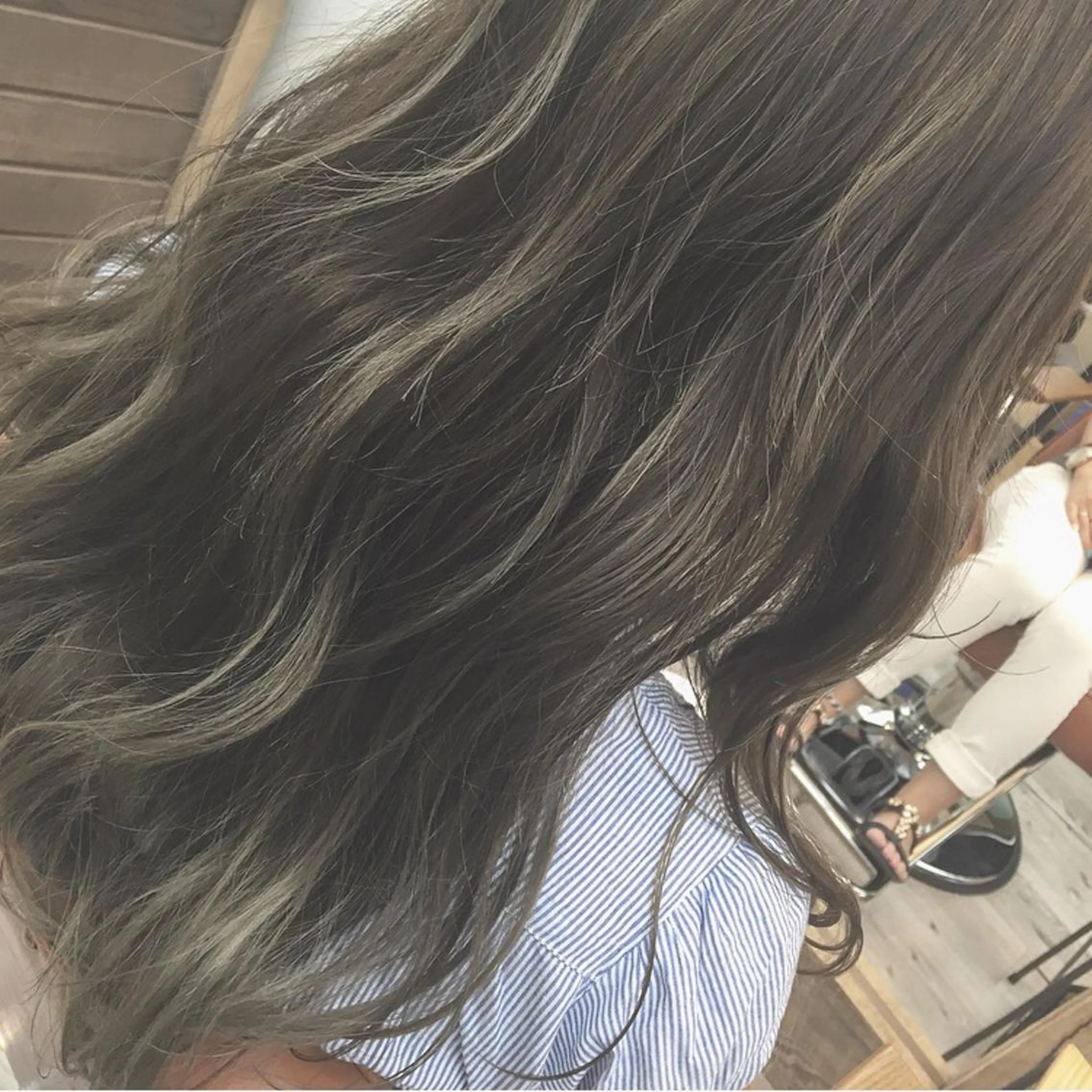 ロング カラー 前髪顔周り✂️店長 ❤️アマミヤ❤️のヘアスタイル