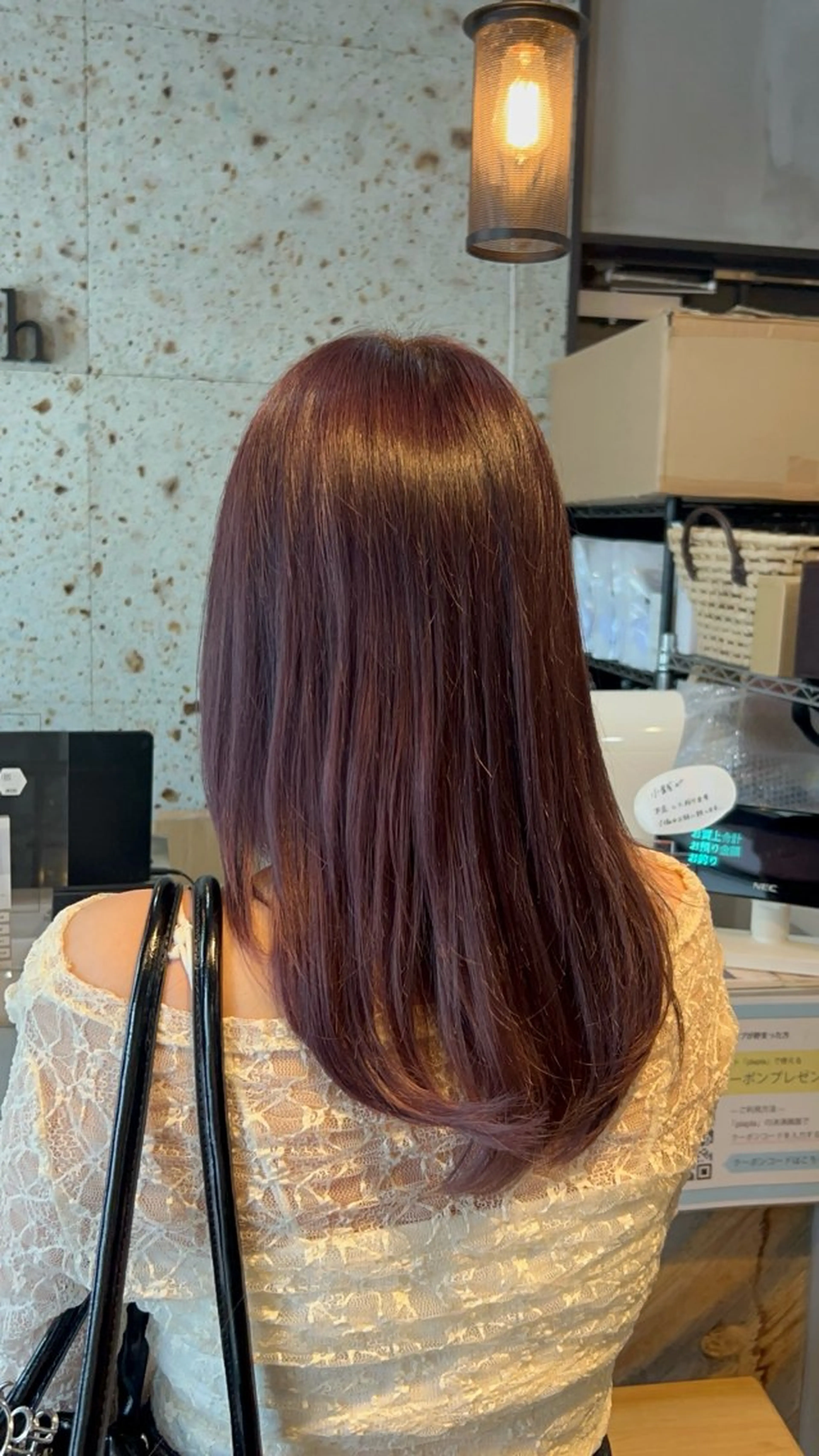 ミディアム ヘアカラー トリートメント lafith hair noa上新庄所属・上新庄/かじ ももな/縮毛矯正のヘアスタイル