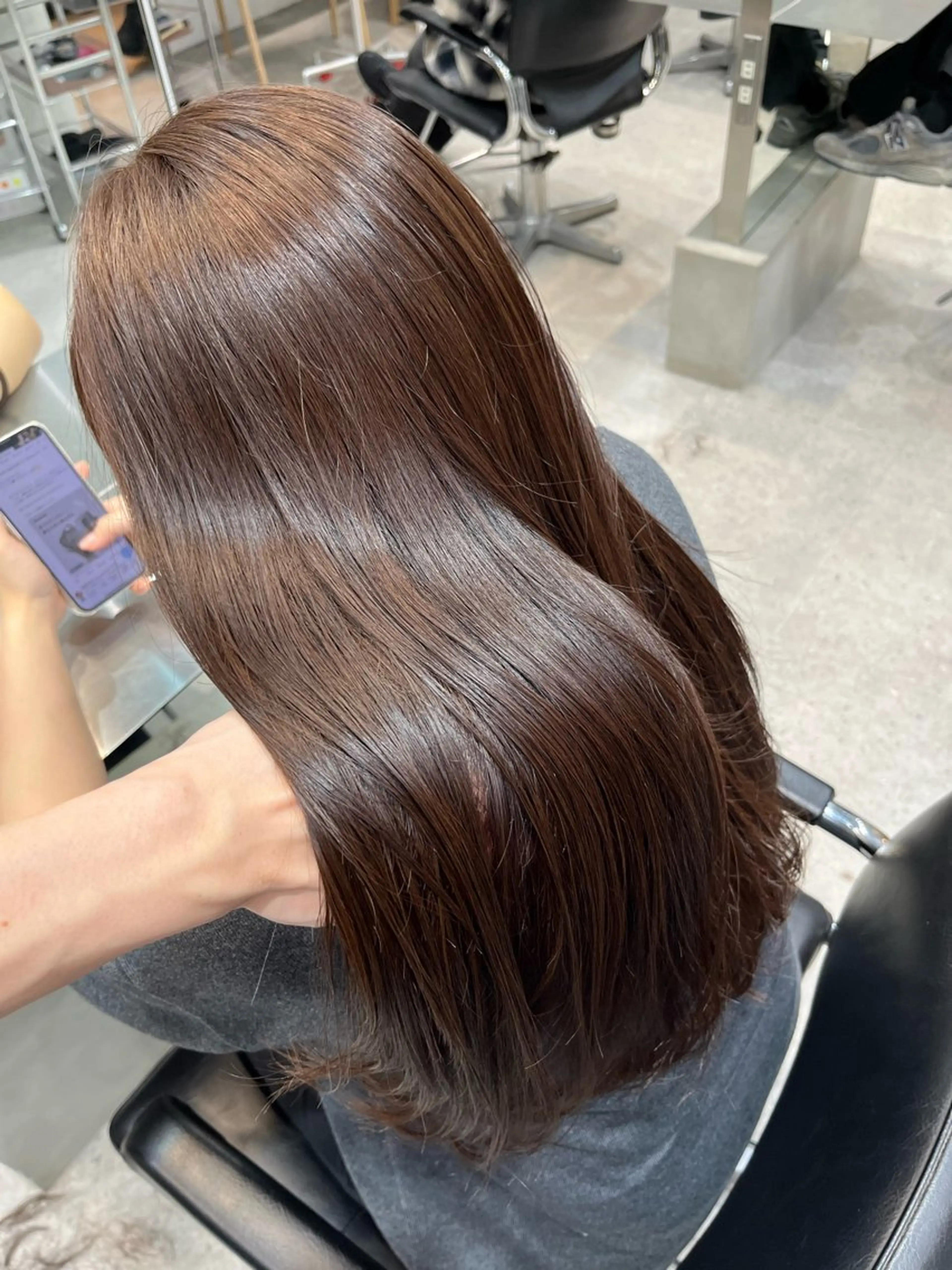 ロング カラー ヘアアレンジ ブラウンカラー fifth 黒木のヘアスタイル