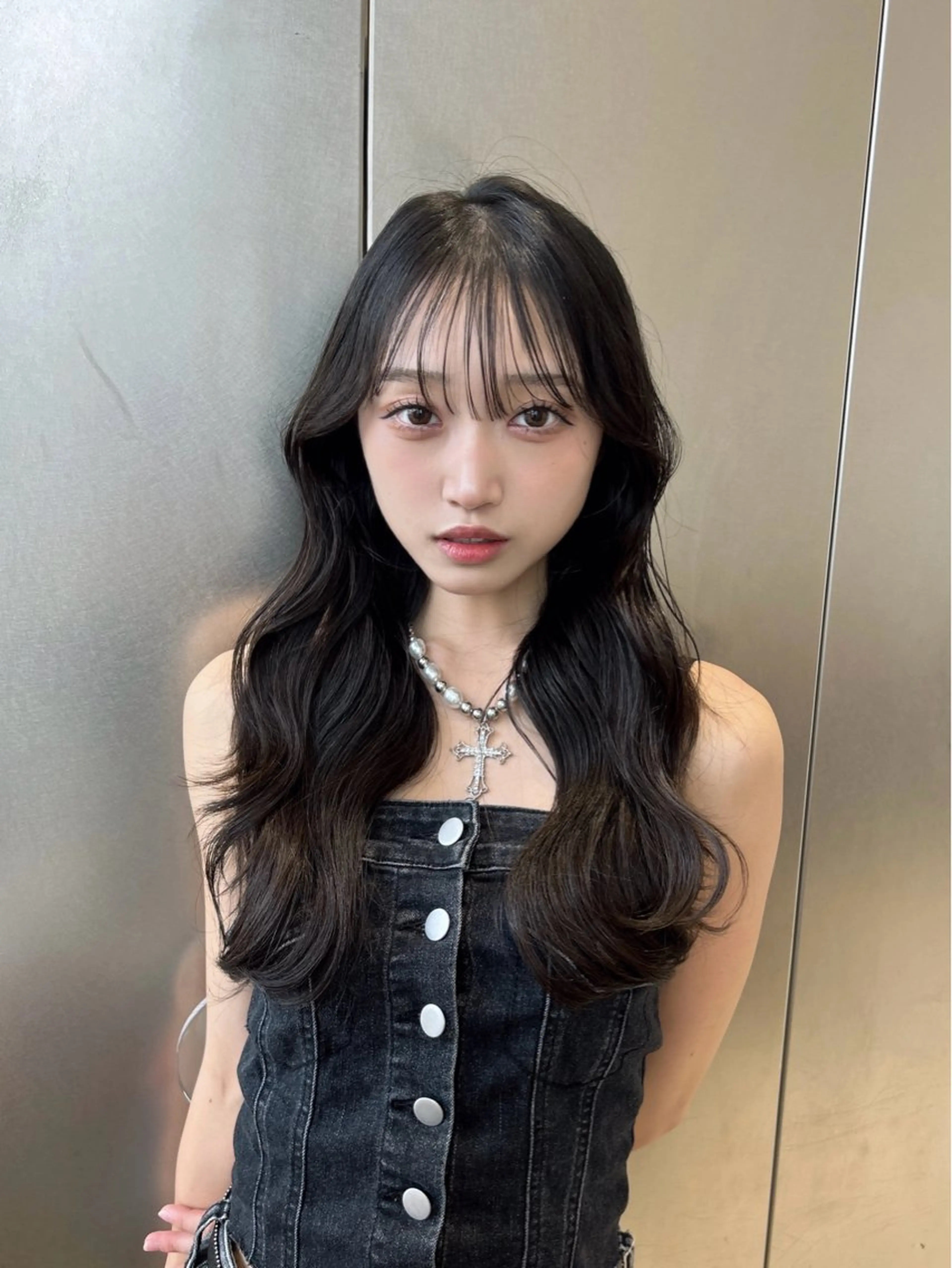 ロング カラー ヘアアレンジ 🩷韓国ヘア/ヨシン モリ🩷Maikaのヘアスタイル