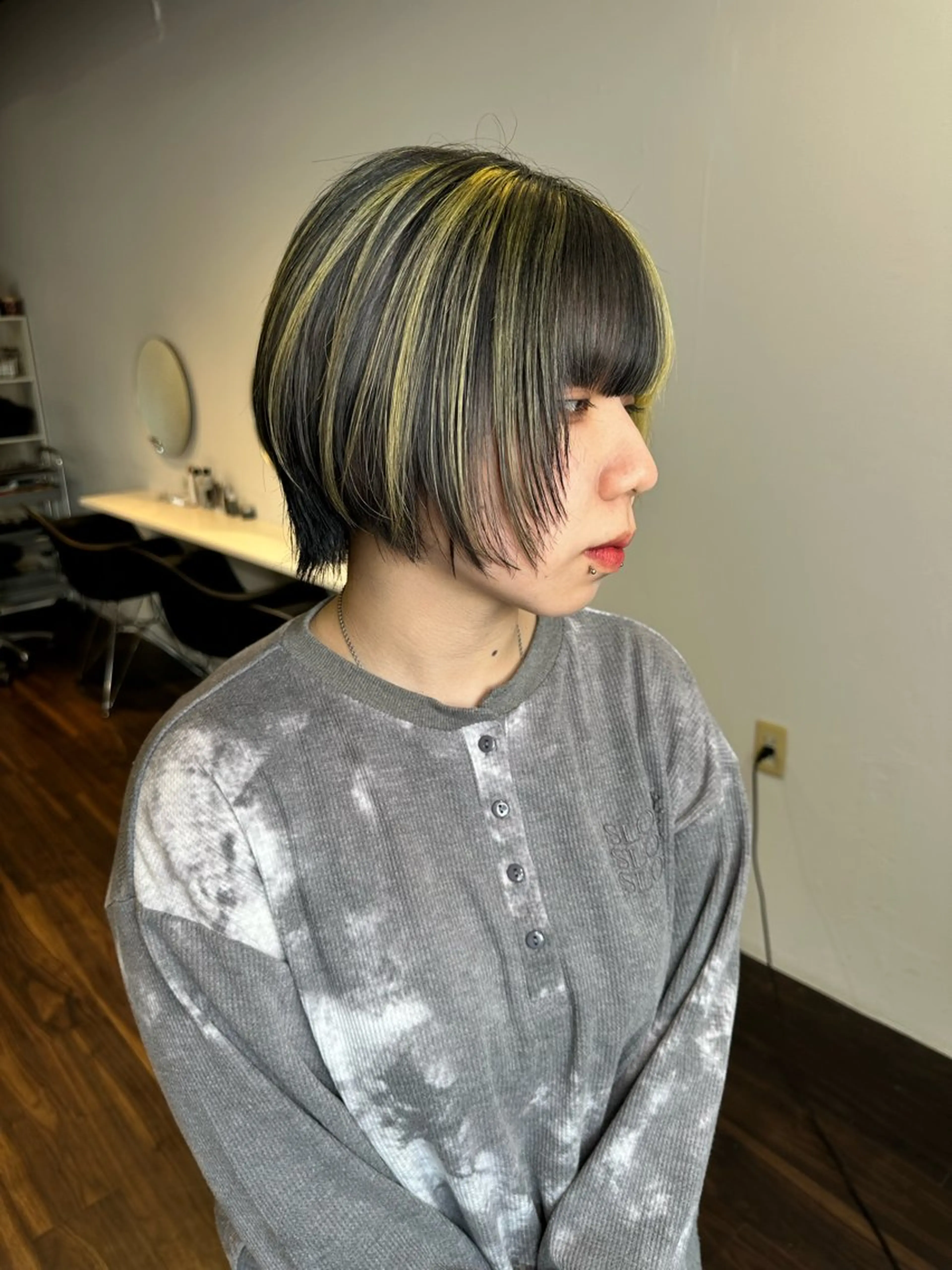 ショート カラー カット ヘアカラー トリートメント ワンホンヘア ケラチン/Kaitoのヘアスタイル