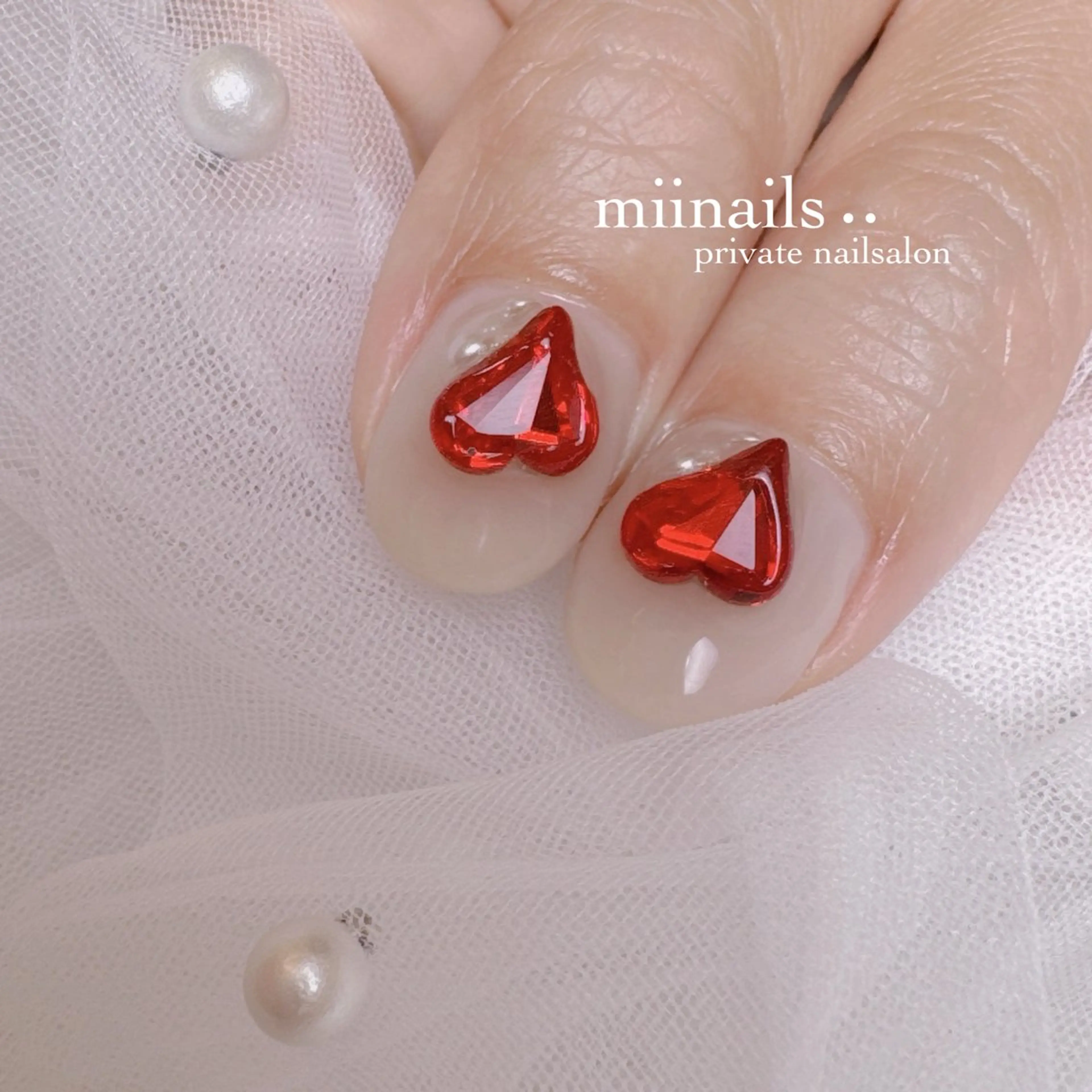 ネイル 韓国ネイル ワンホンネイル ハンドネイル nailsalon miinailsのネイルデザイン
