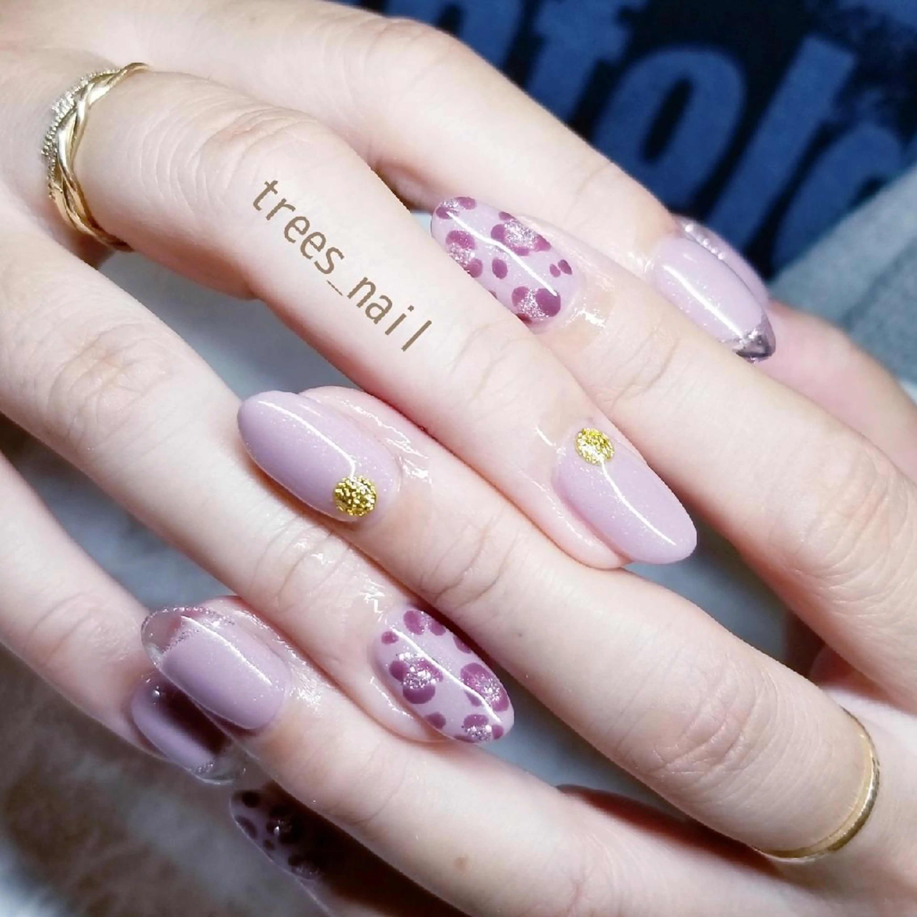 ネイル アニマル柄 クリアネイル 長さ出し フレンチネイル ハンドネイル フットネイル trees_ nailのネイルデザイン