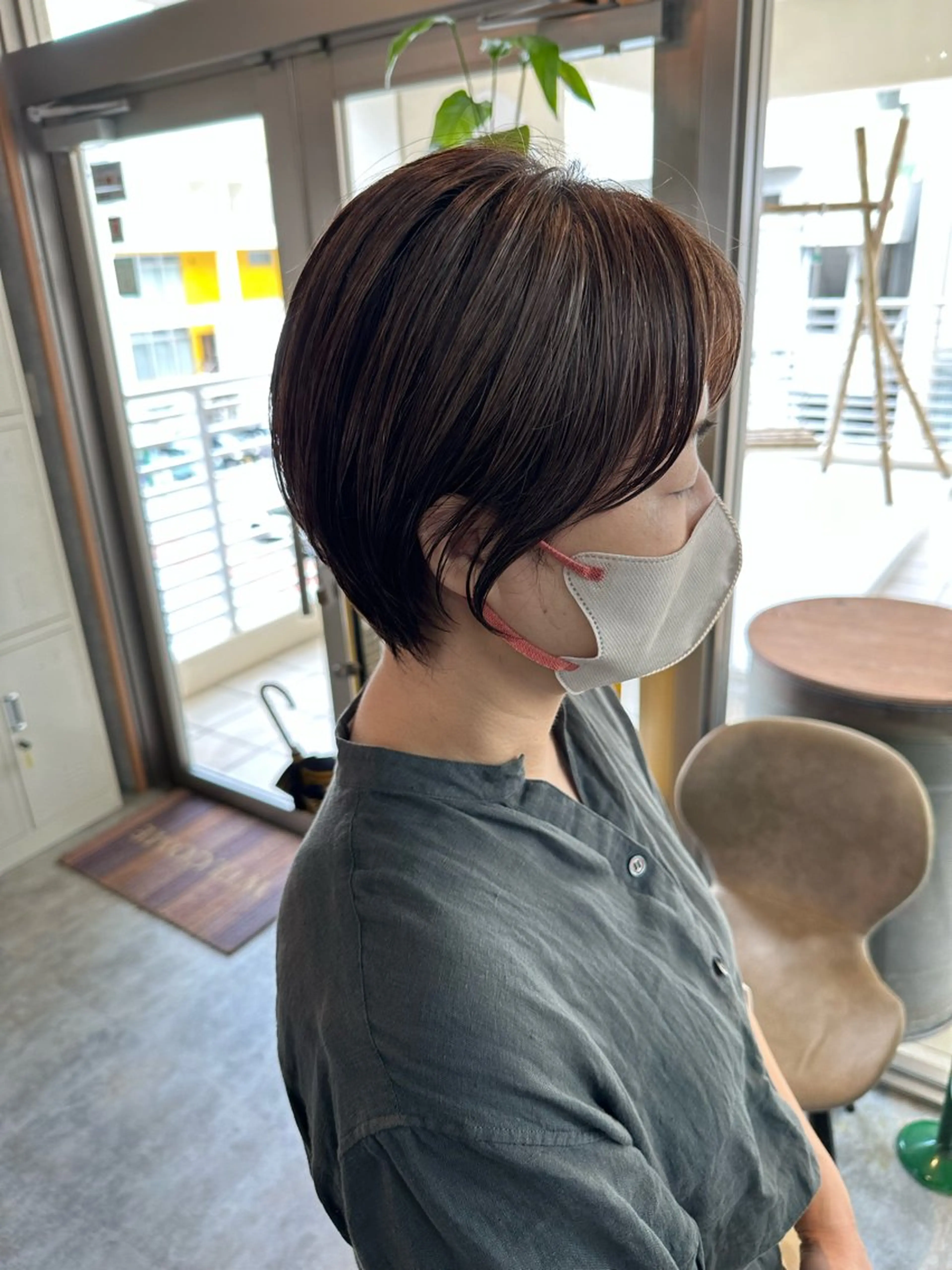 ショート 切りっぱなしボブ ショートボブ ハンサムショート 丸みショート ボブ カット ヘアカラー トリートメント C’LD hair  produce /シールドヘア所属・モテ髪/ボブ/ショー ト/アダチフウトのヘアスタイル