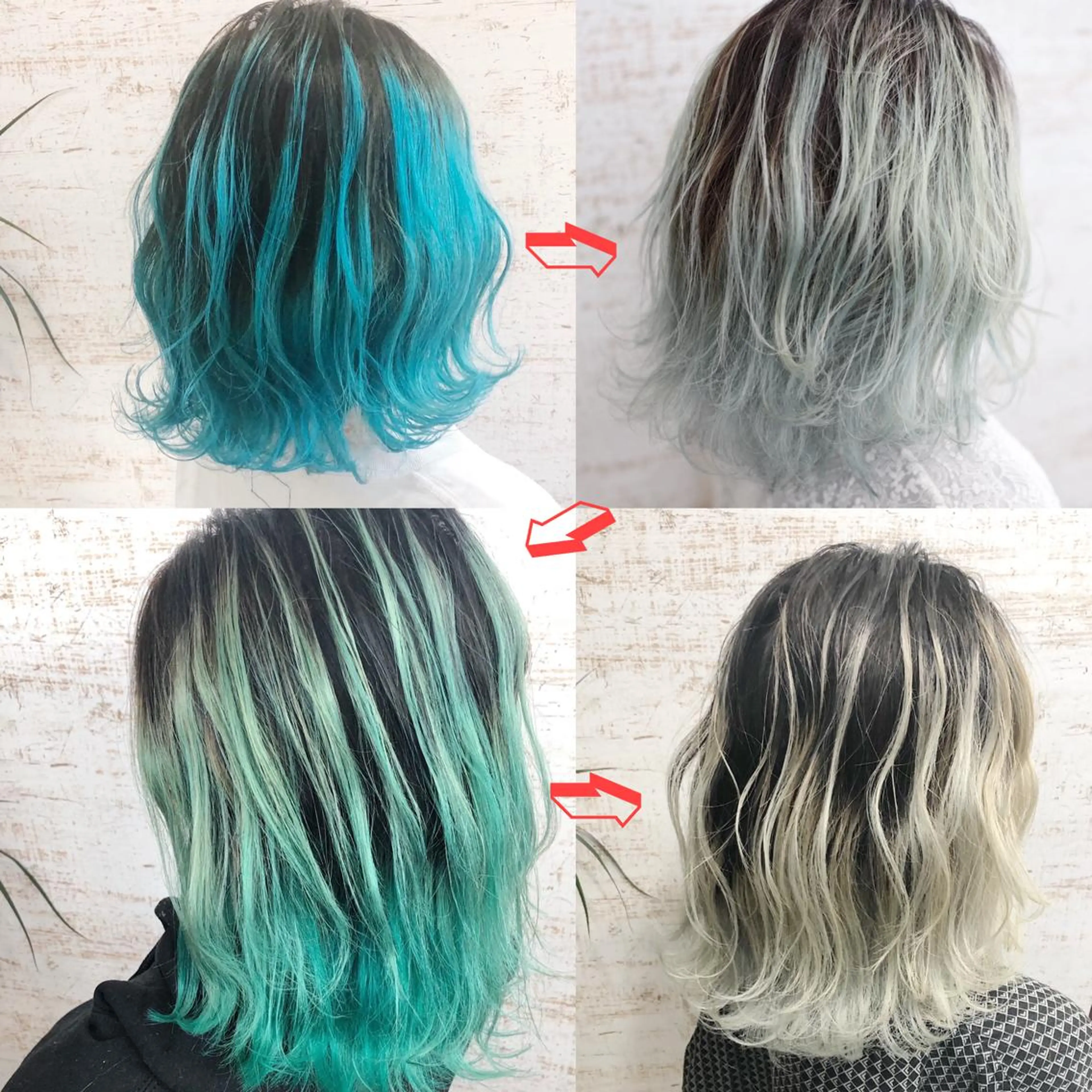 ミディアム カラー ブリーチ ケアブリーチ /髪質 改善/古橋圭史郎のヘアスタイル